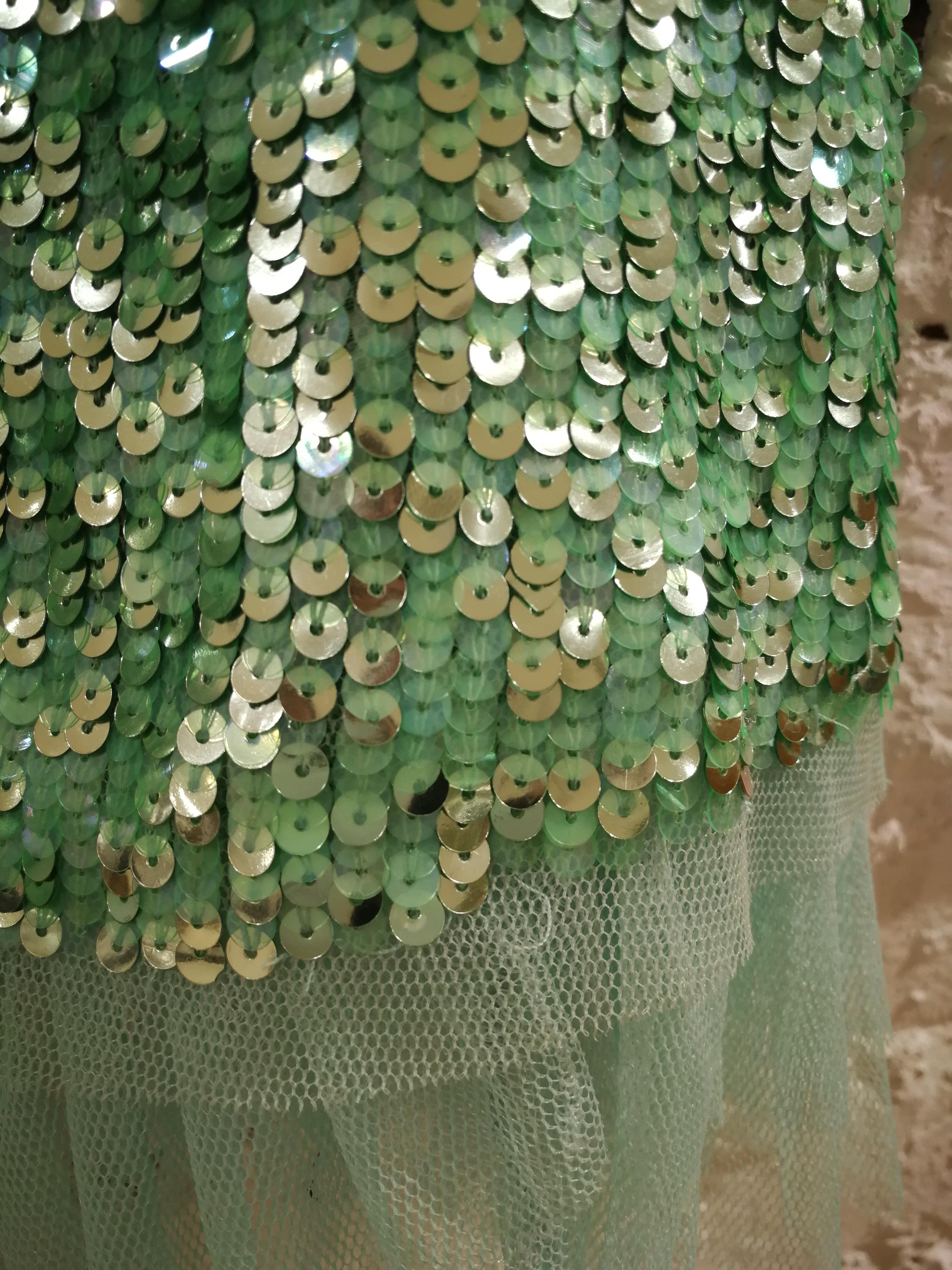BluGirl Green Sequins Skirt 3