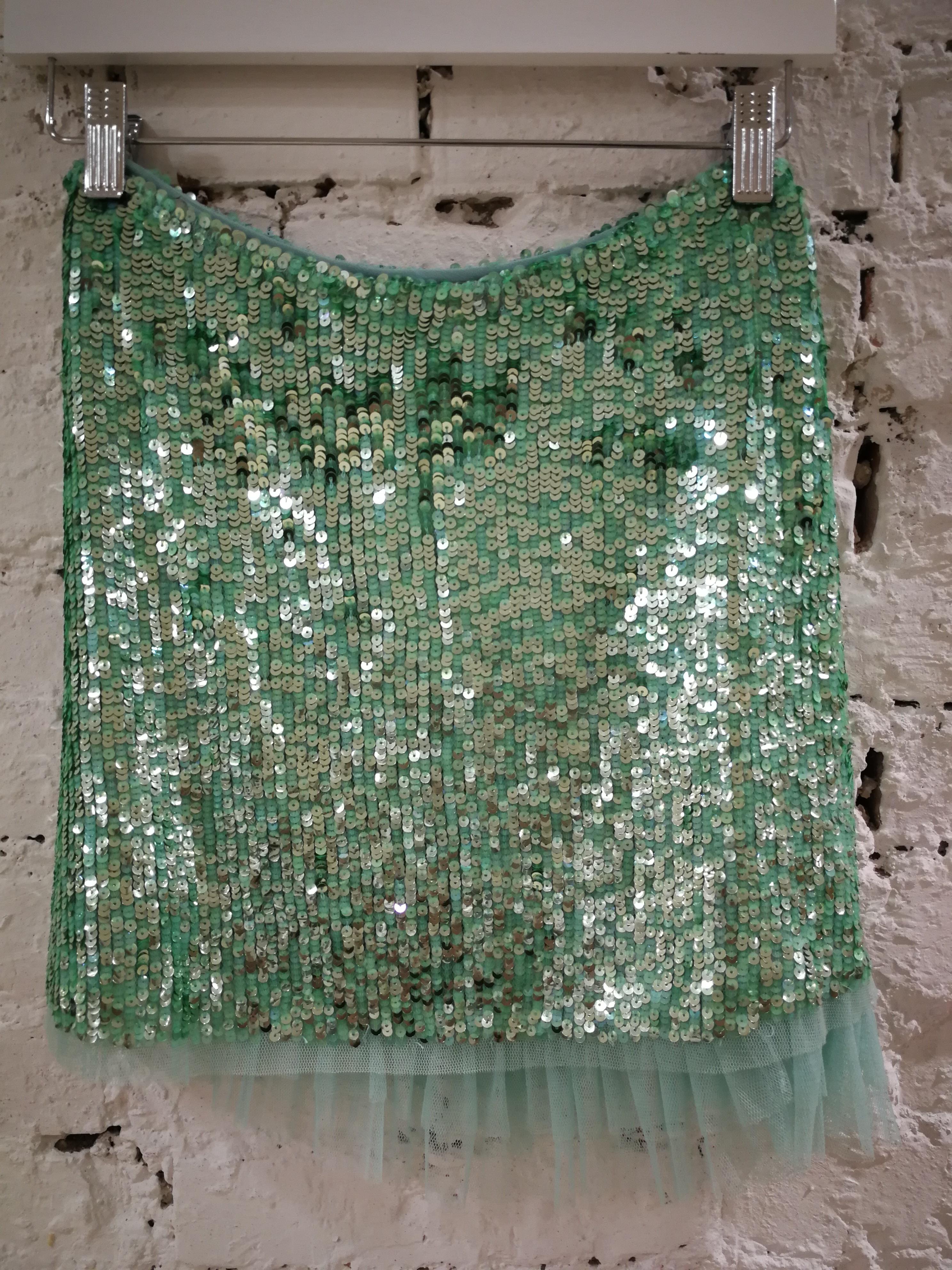 BluGirl Green Sequins Skirt 6