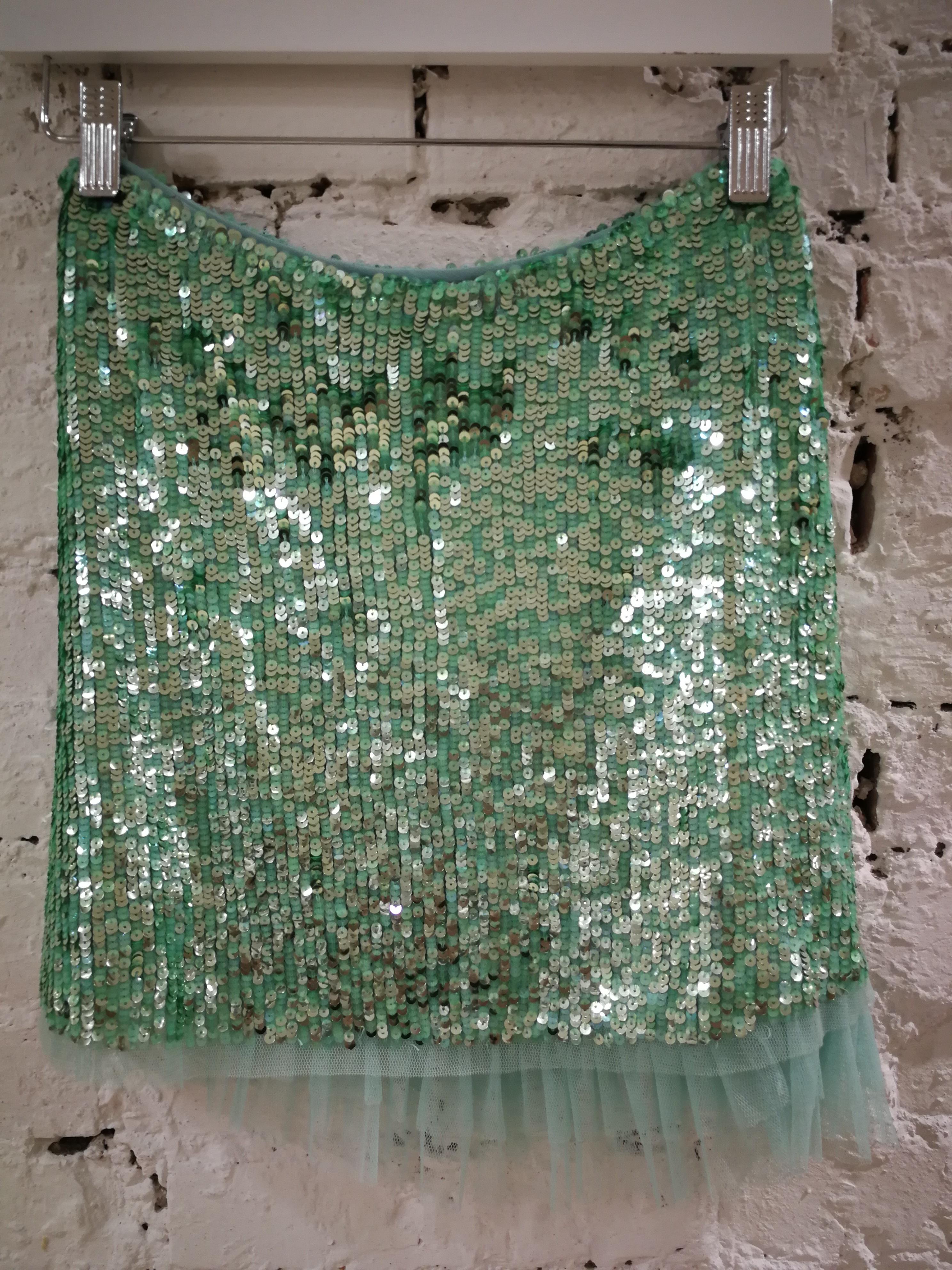 BluGirl Green Sequins Skirt 7