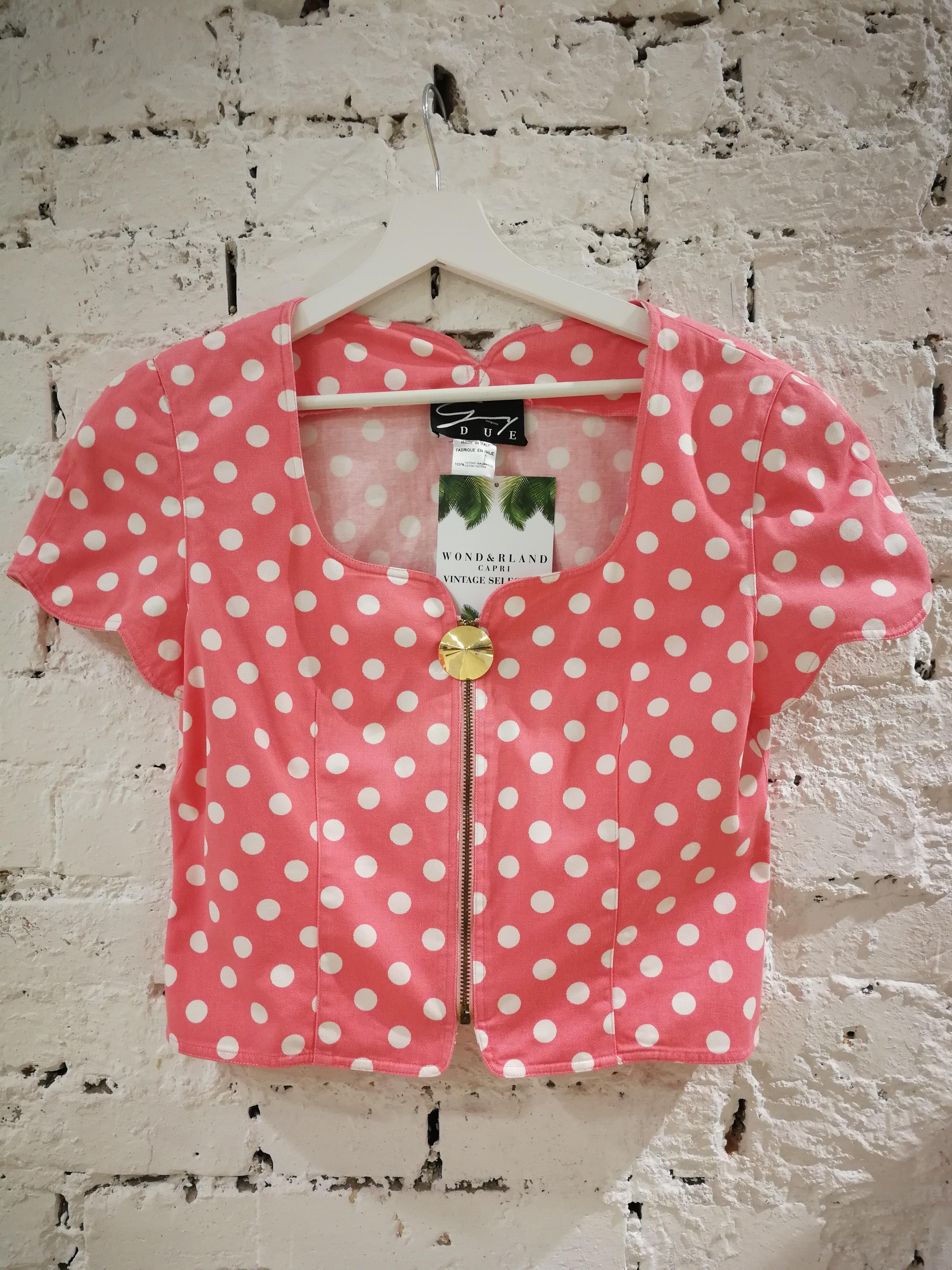 Genny Pink White Pois Jacket For Sale 1