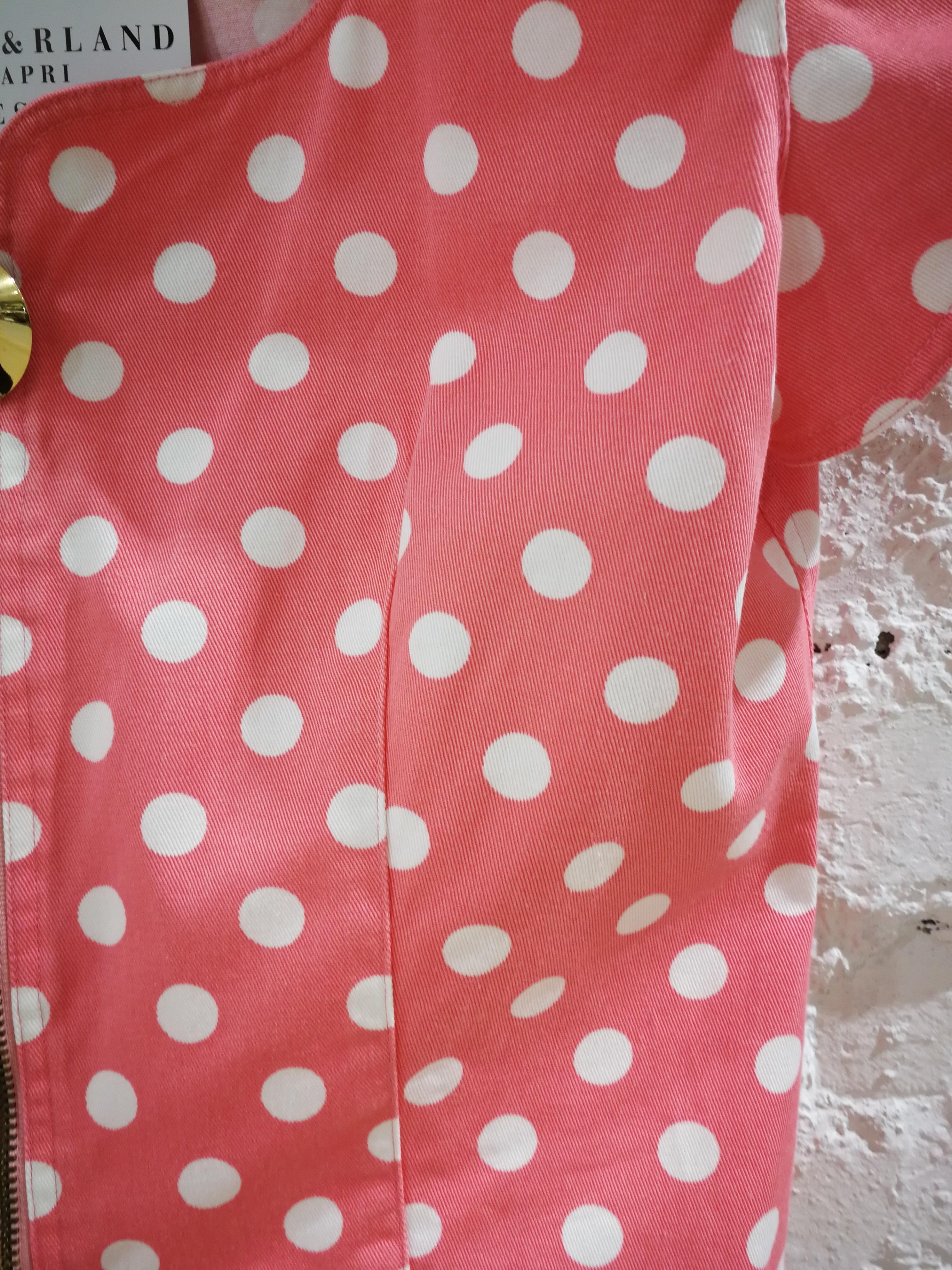 Genny Pink White Pois Jacket For Sale at 1stDibs