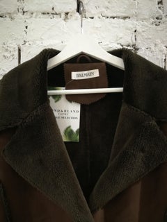 Balmain Long Brown Coat