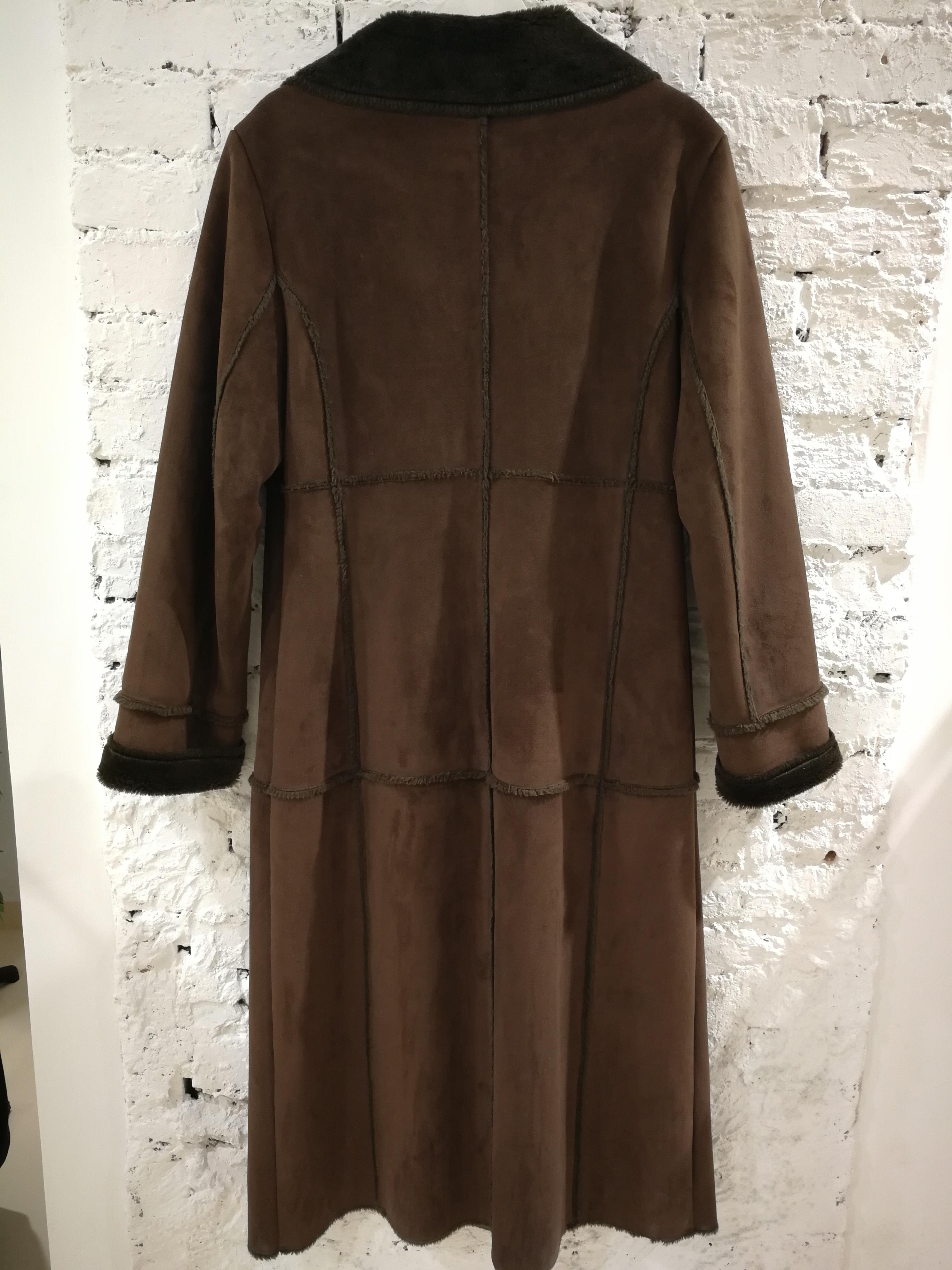 Balmain Long Brown Coat For Sale 1