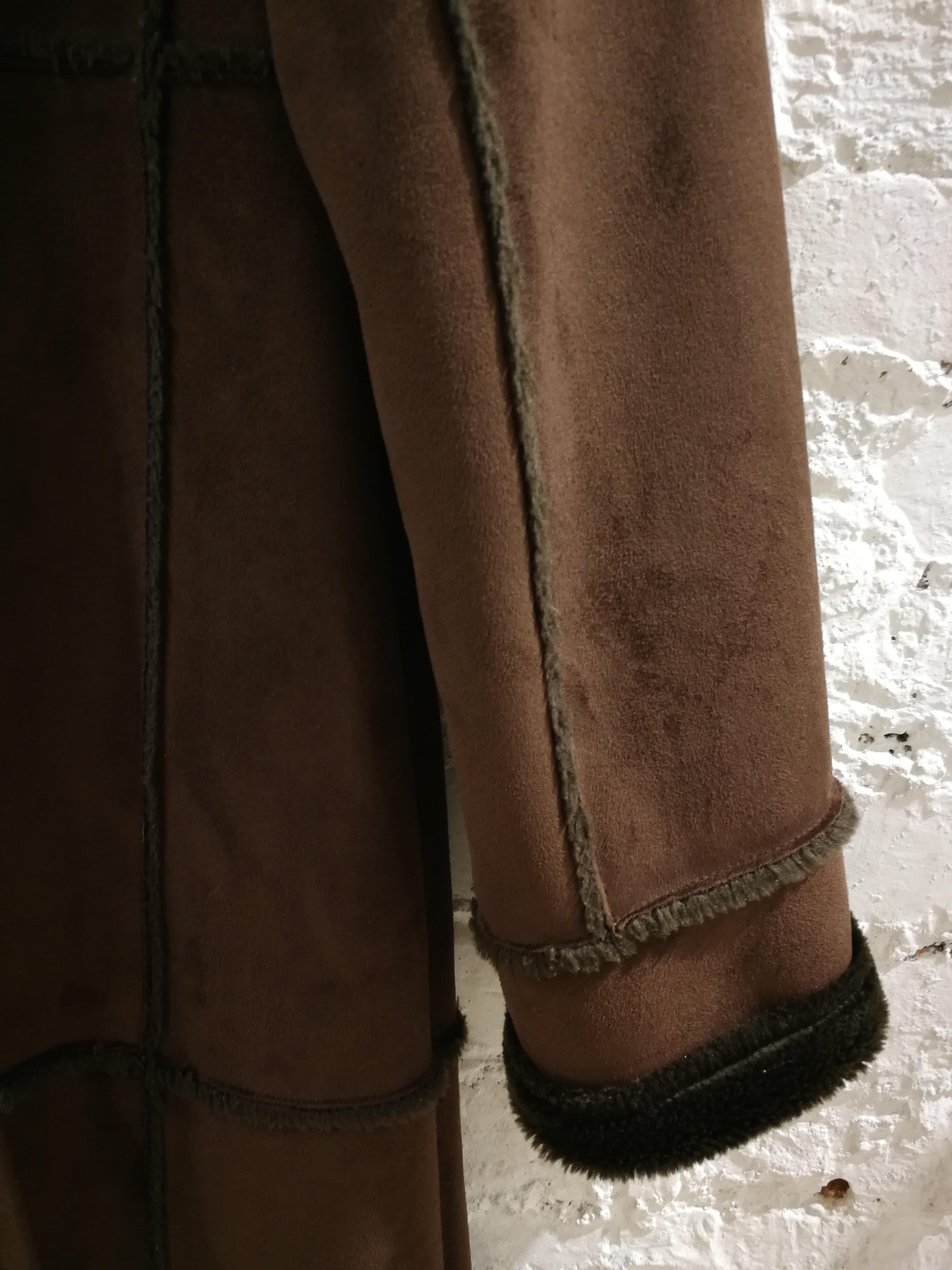 Balmain Long Brown Coat For Sale 3