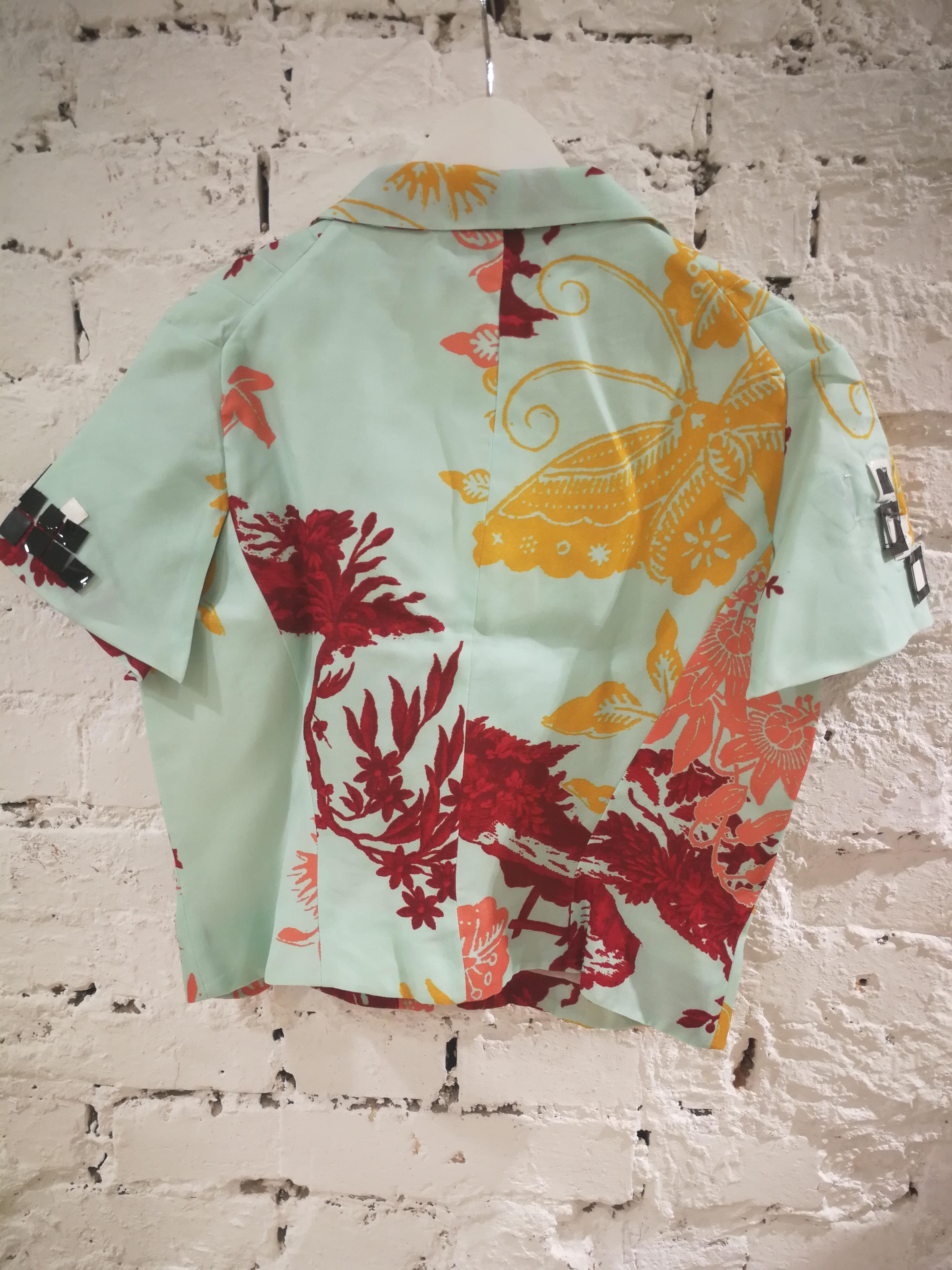 Christian Lacroix Multicoloured Silk Shirt For Sale 4