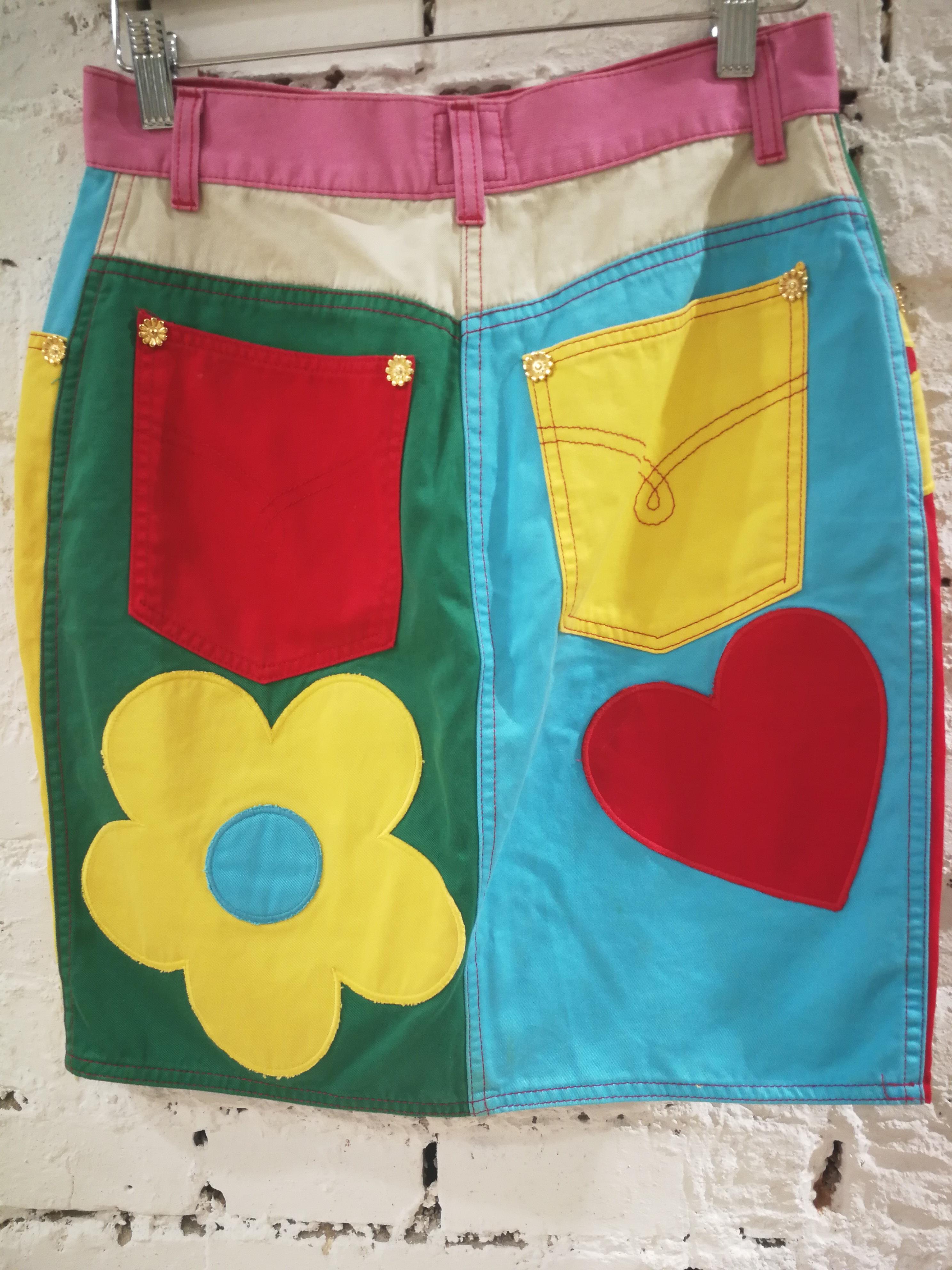 Moschino multicoloured cotton Skirt 4