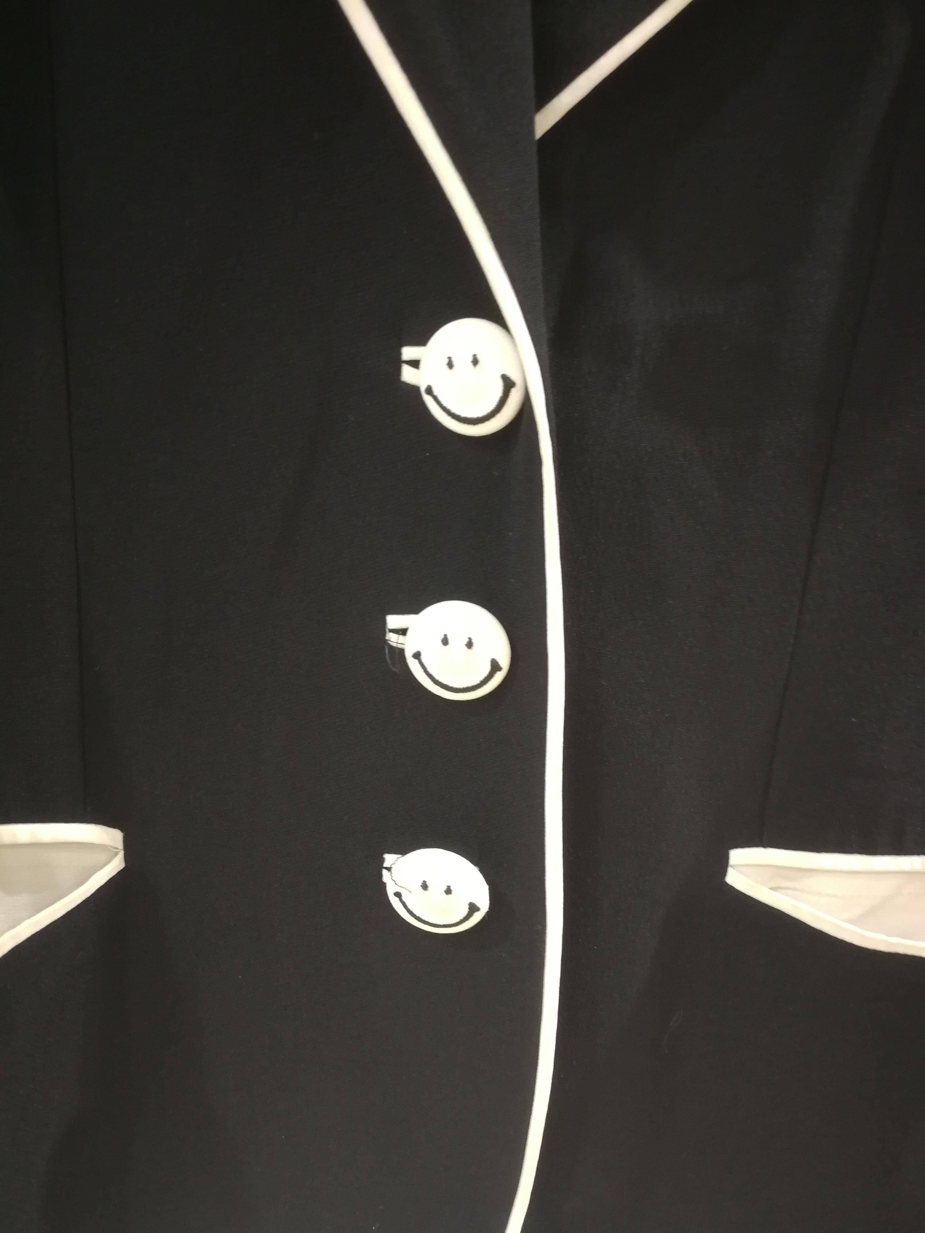 Moschino Couture Black Smiles Blazer  3