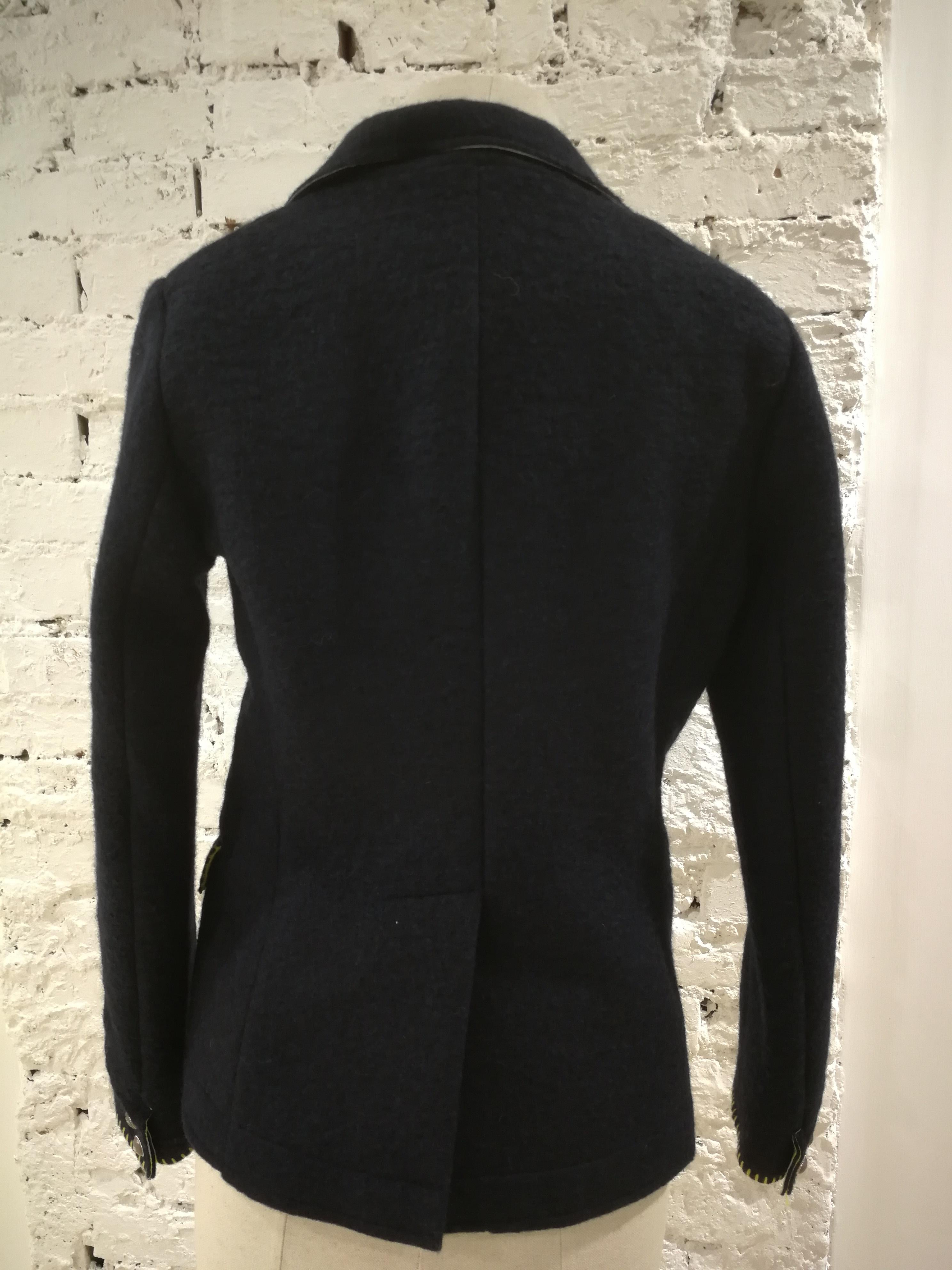 De'Hart Blue Wool Jacket For Sale 3