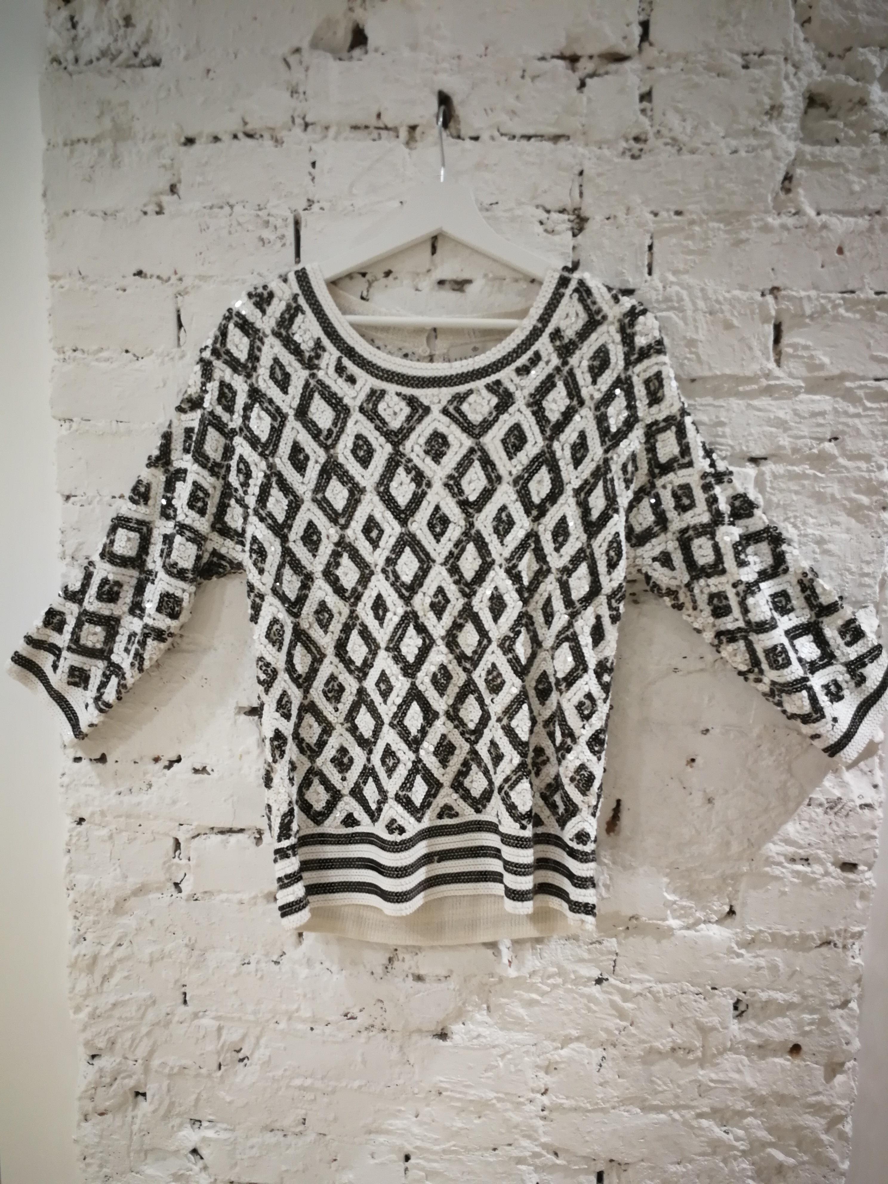 Gray Essentiel Sequins Blouse 