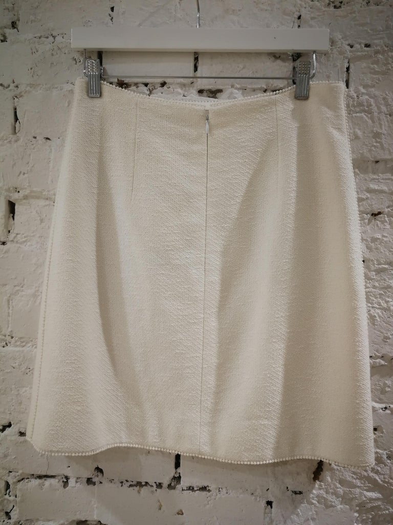 Chanel Boutique Cotton Skirt For Sale at 1stdibs