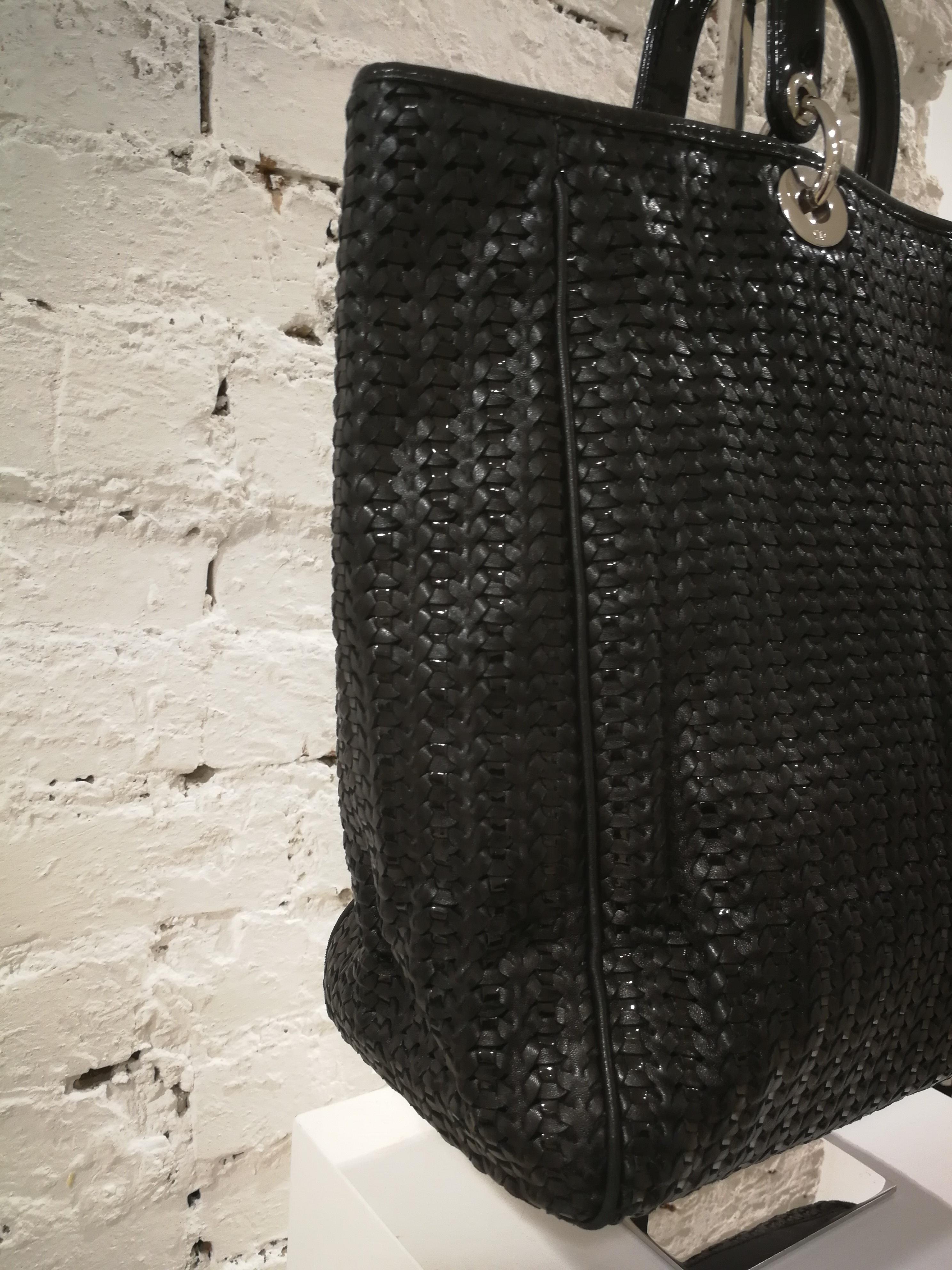 Christian Dior Black Patent Leather Bag 2