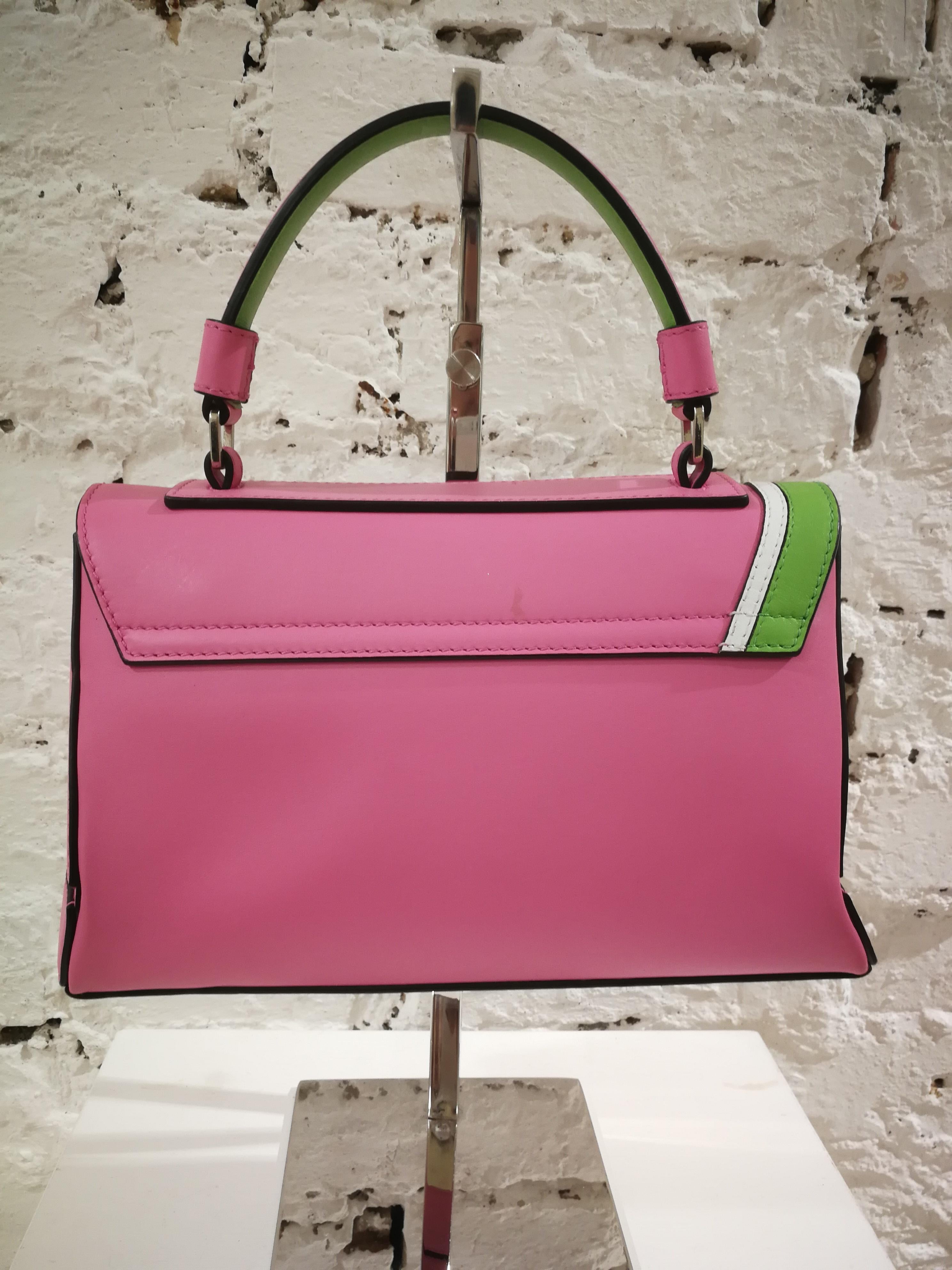 Emilio Pucci Pink Leather Shoulder Bag 1