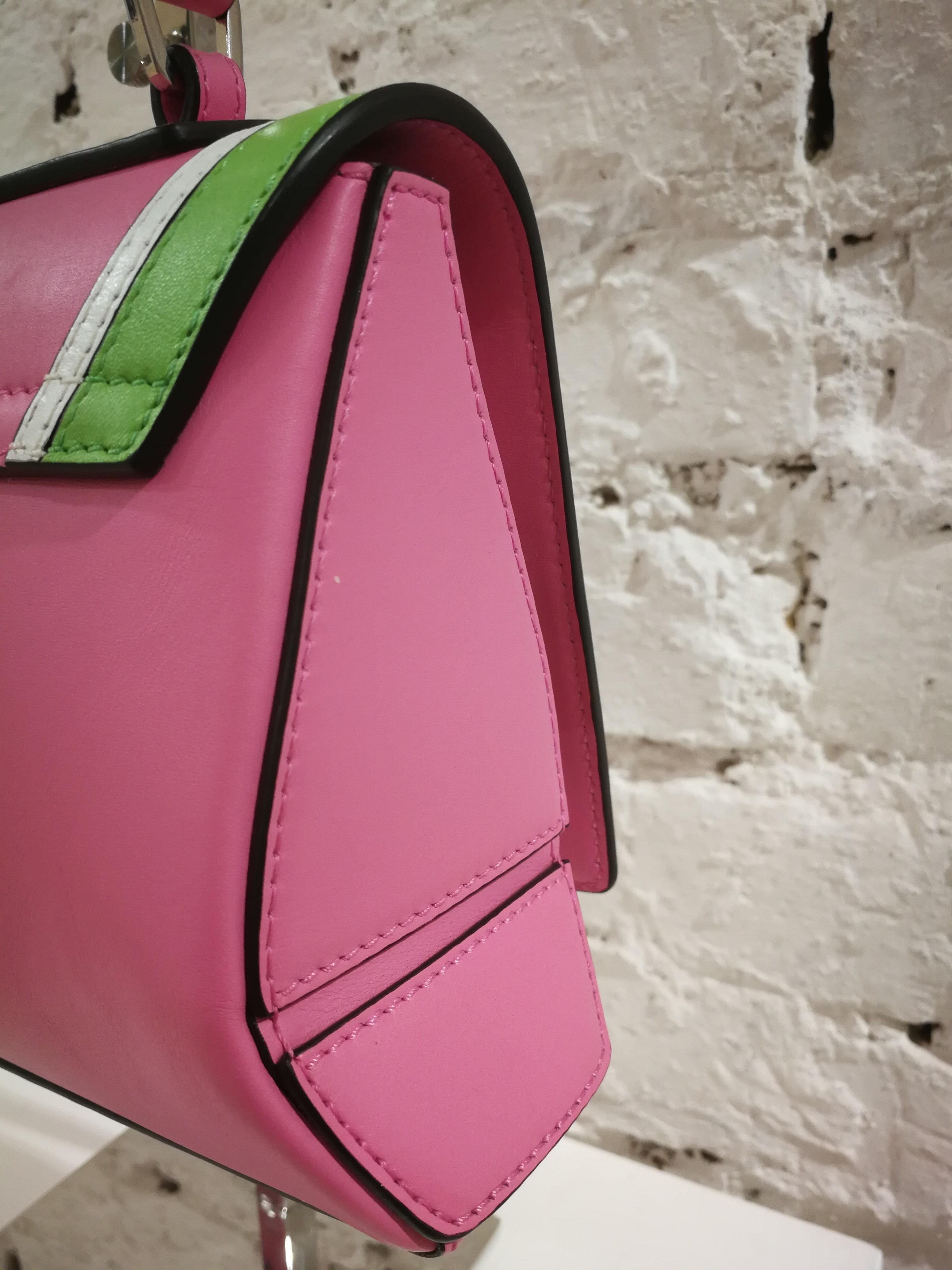 Emilio Pucci Pink Leather Shoulder Bag 4