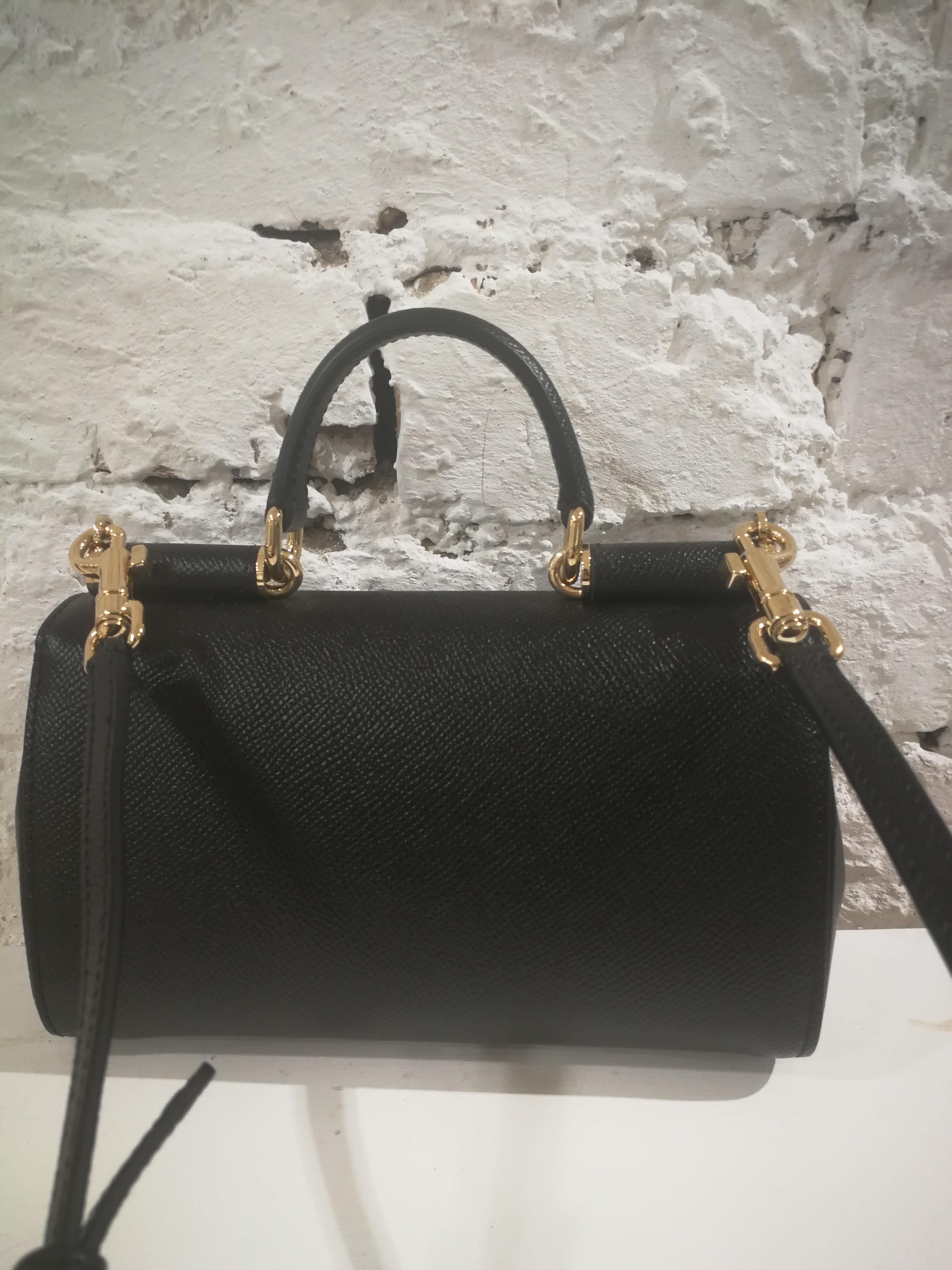 Women's or Men's Dolce & Gabbana Black Leather Shoulder Bag NWOT