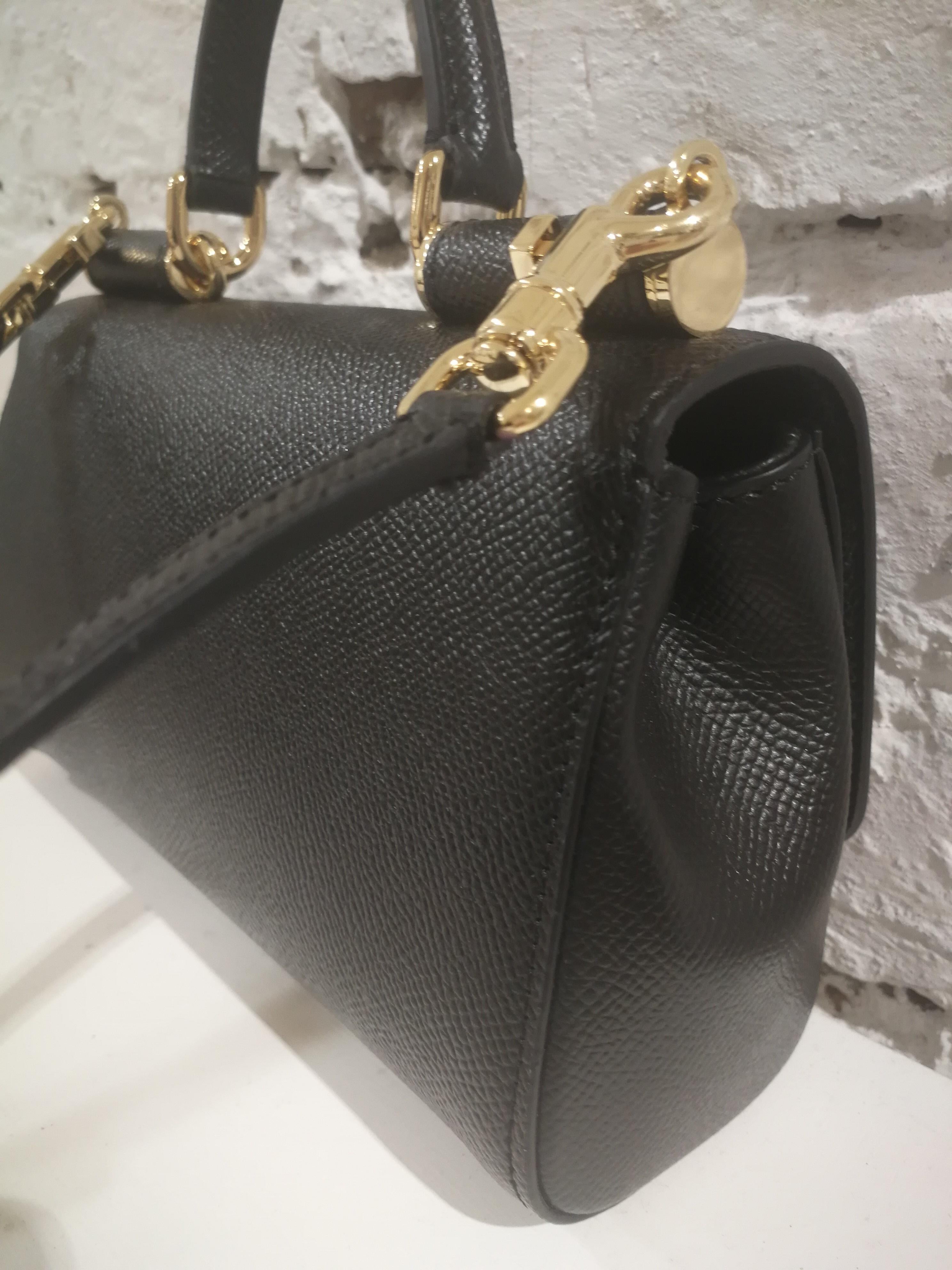 Dolce & Gabbana Black Leather Shoulder Bag NWOT 1