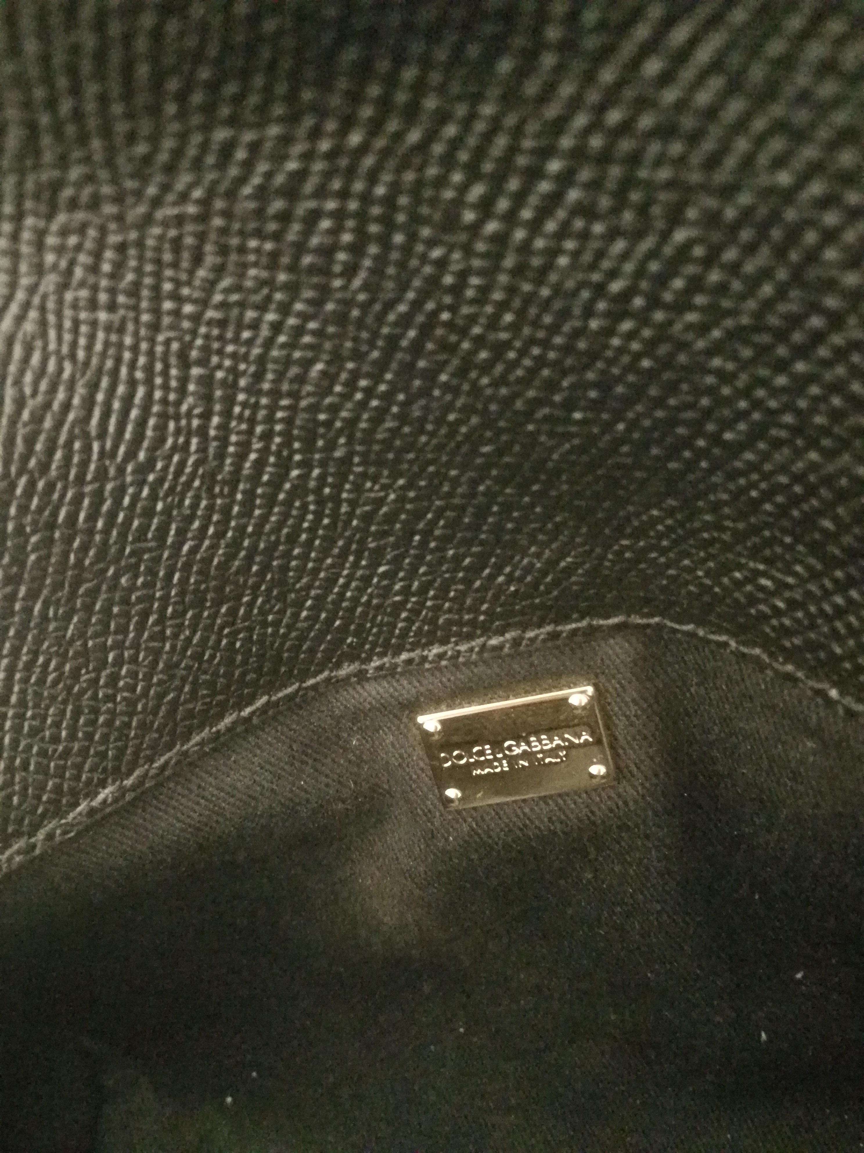 Dolce & Gabbana Black Leather Shoulder Bag NWOT 2