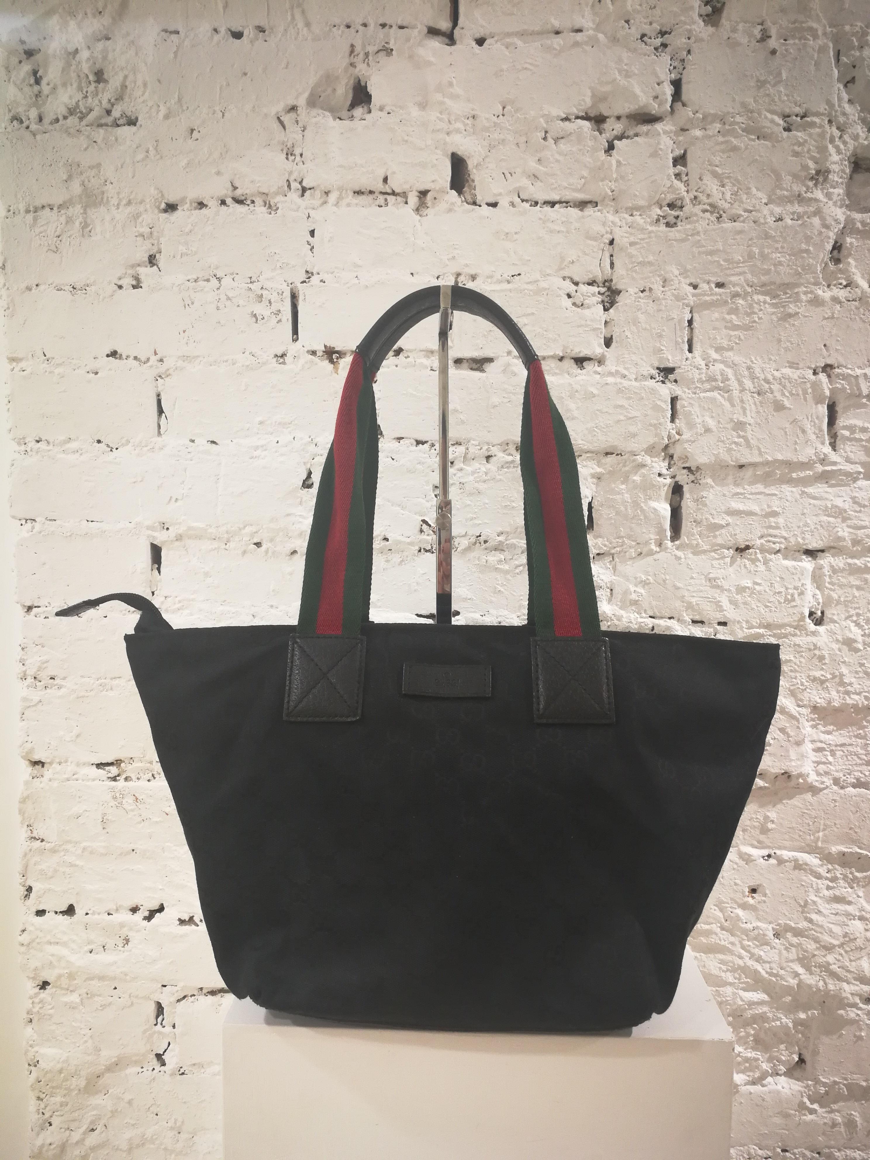 Women's Gucci Monogram Black Handle / Shoulder Bag