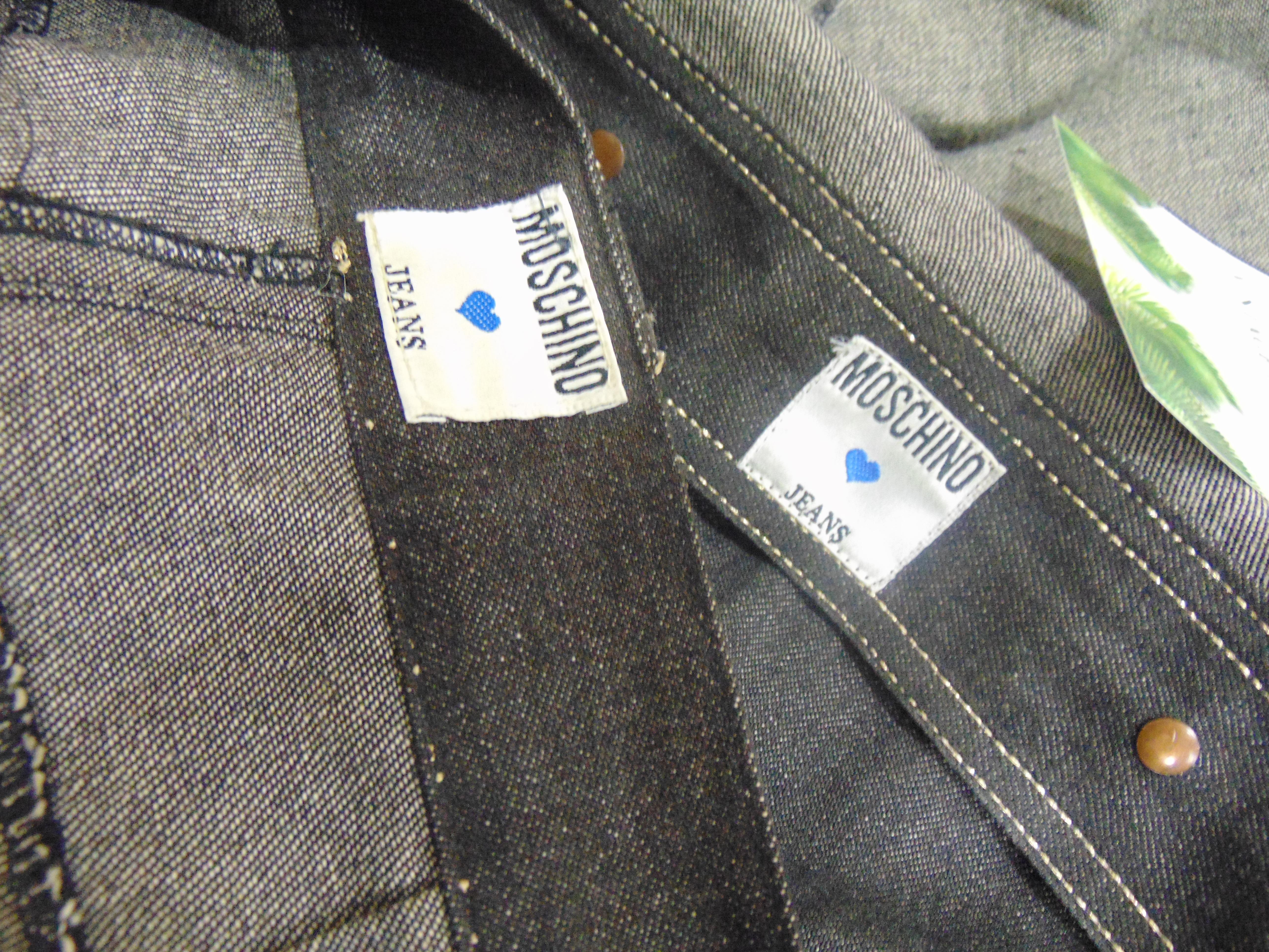 Moschino Jeans Denim Skirt Suit 2