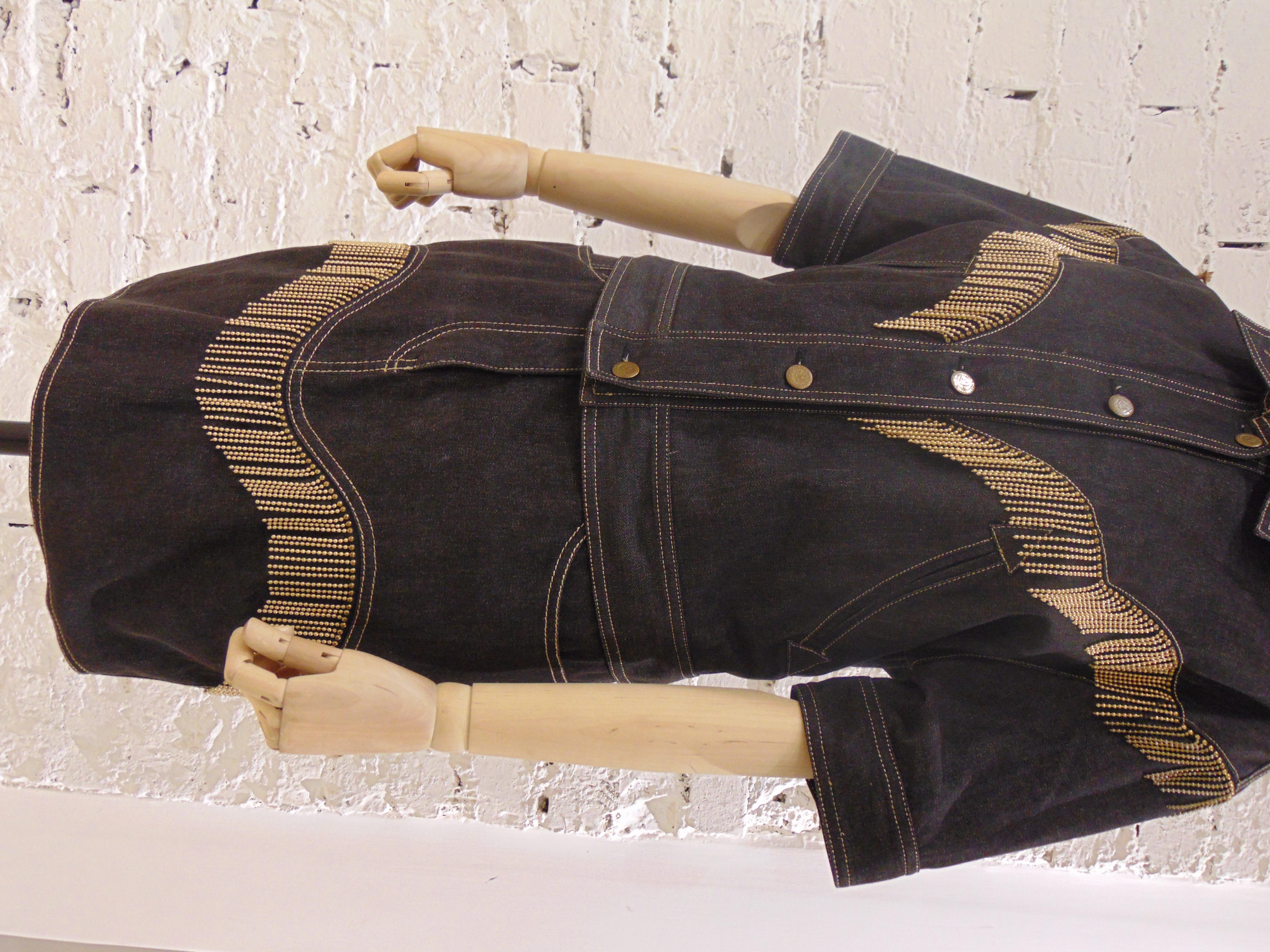 Moschino Jeans Denim Skirt Suit 8