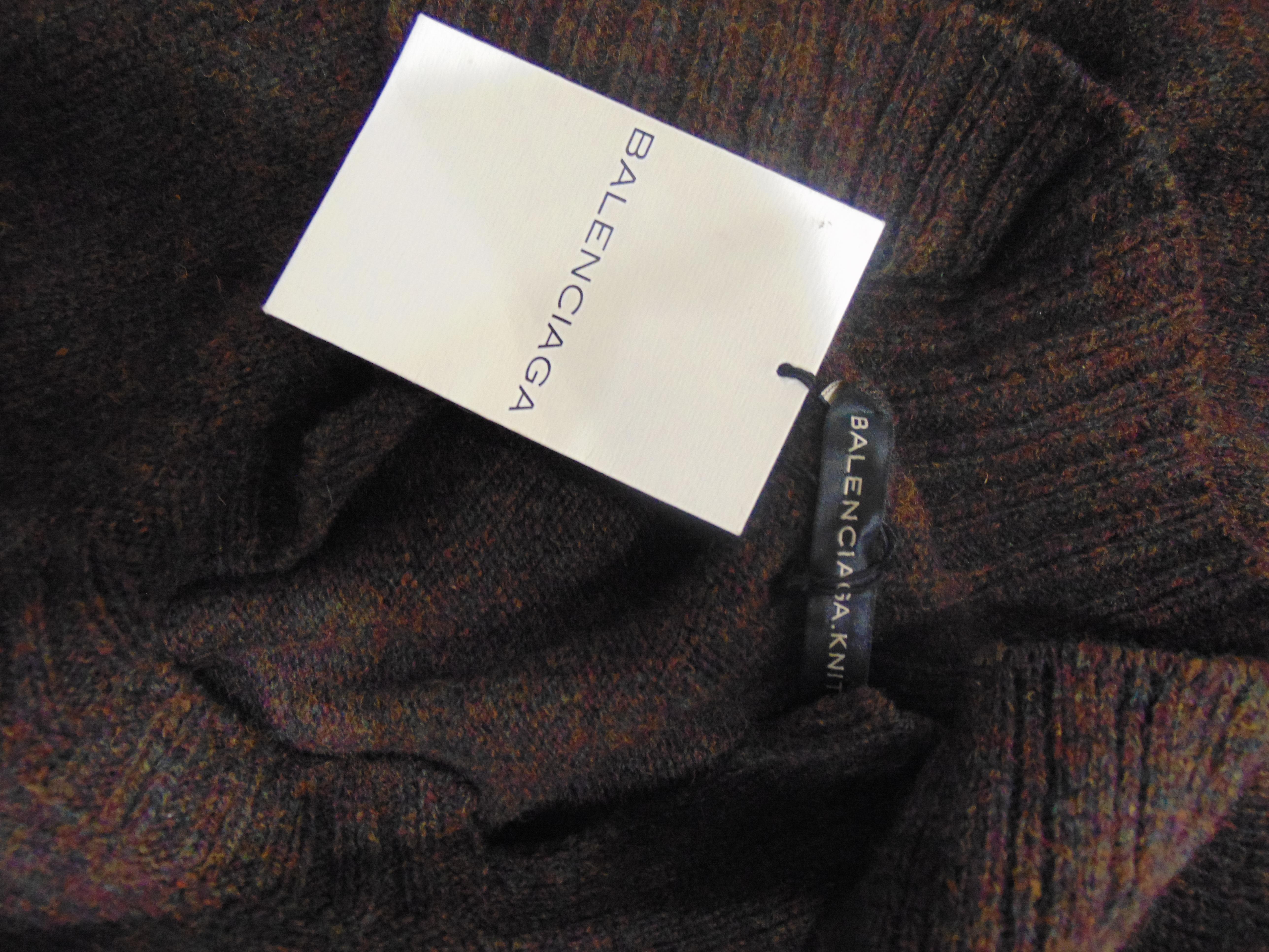 Balenciaga Brown Wool Dress NWOT In New Condition For Sale In Capri, IT