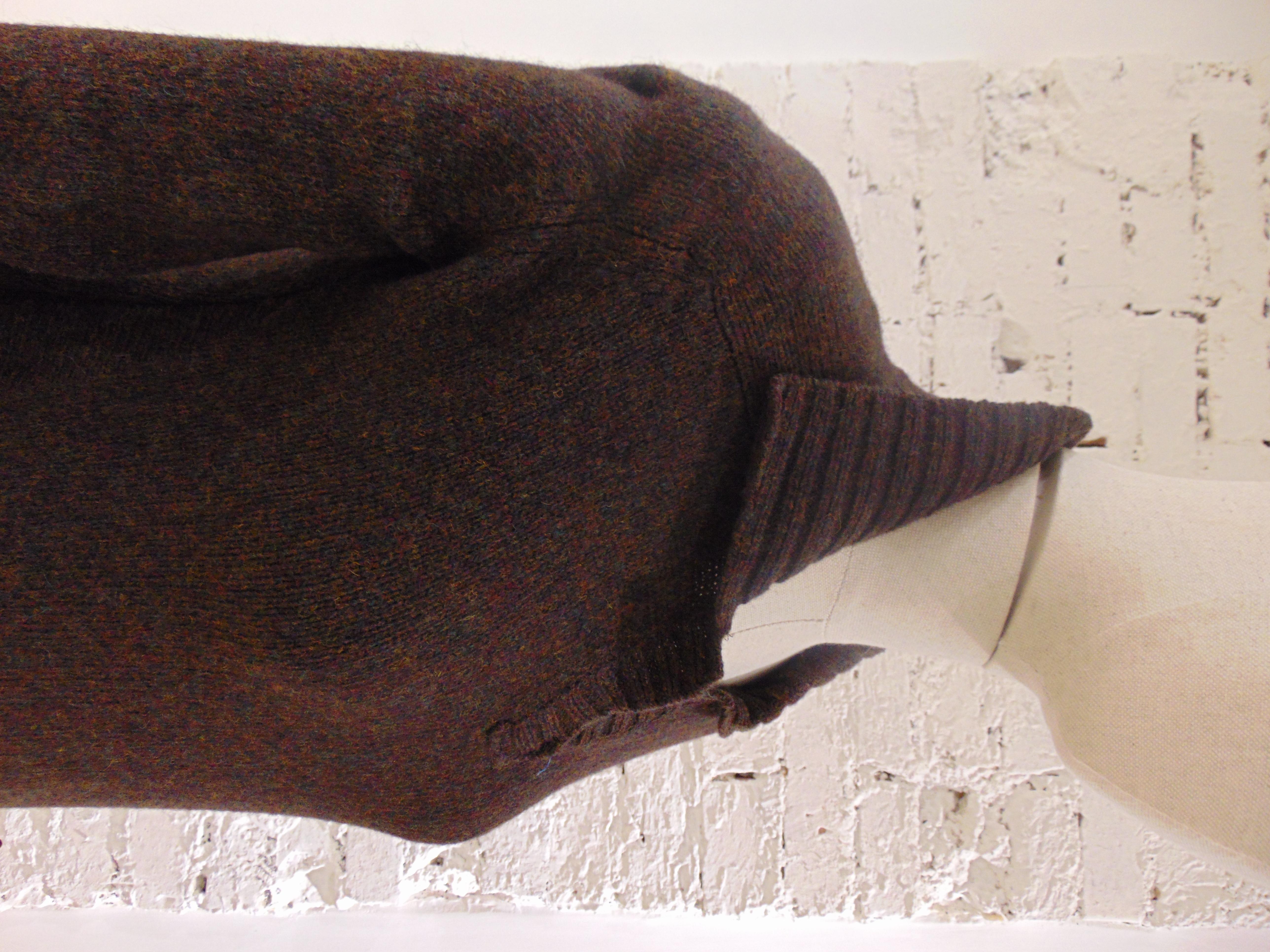 Balenciaga Brown Wool Dress NWOT For Sale 2