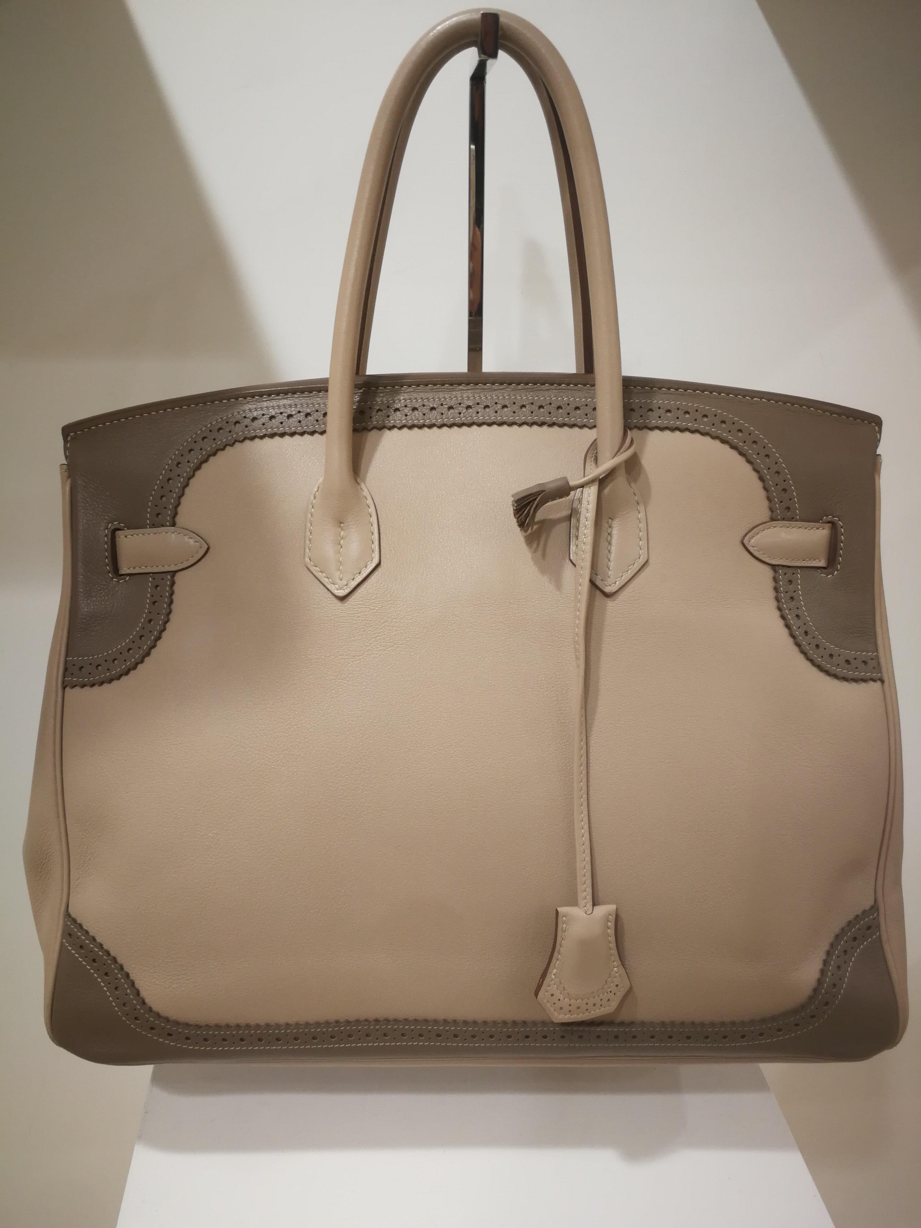 Women's or Men's Hermès Argile Etoupe Birkin Ghillies Bag