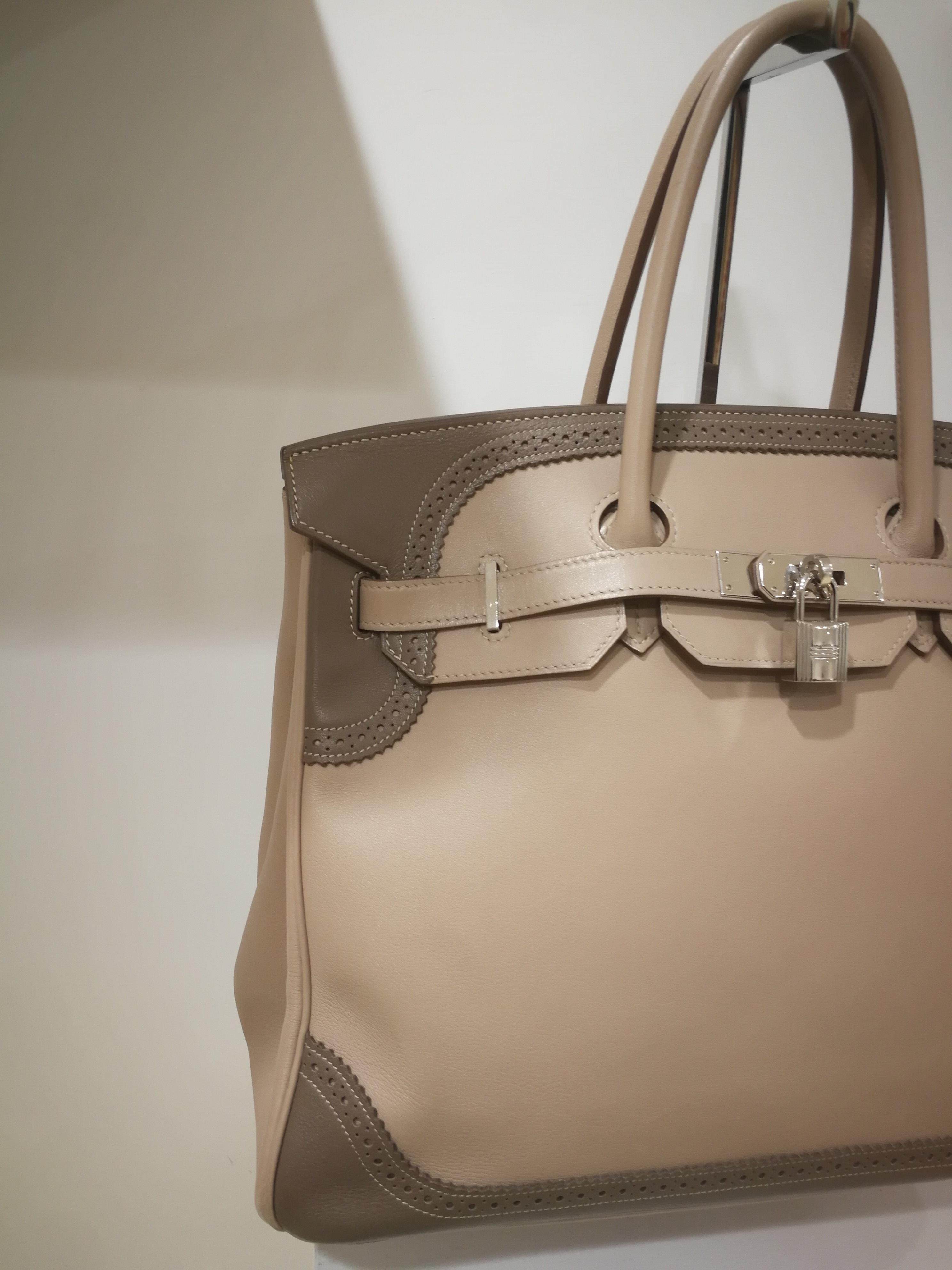 Hermès Argile Etoupe Birkin Ghillies Bag 3