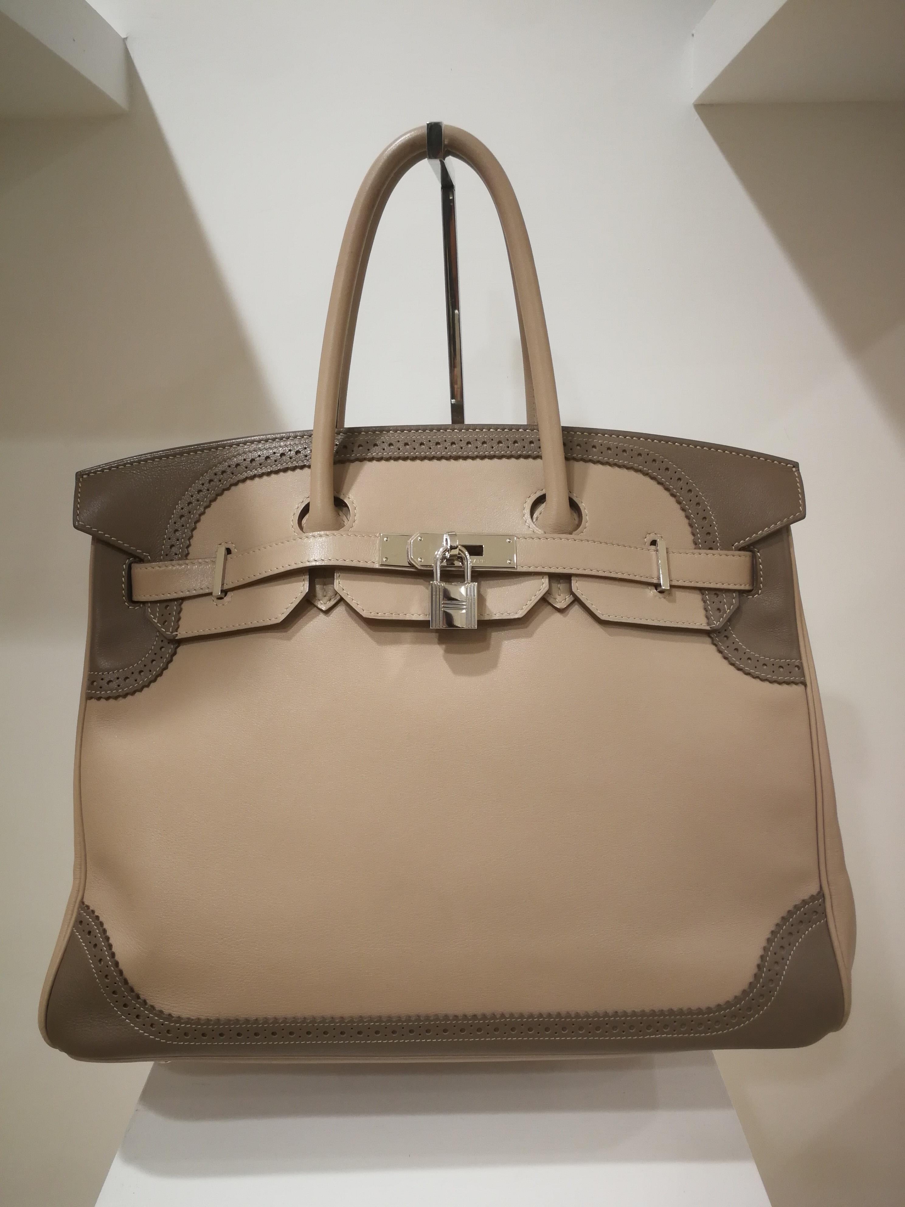 Hermès Argile Etoupe Birkin Ghillies Bag 1