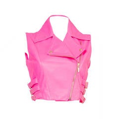 Gianni Versace Vintage Pink Fluo Gilet