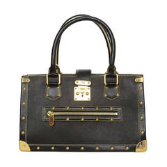 2000s Louis Vuitton Suhali Black Leather Bag