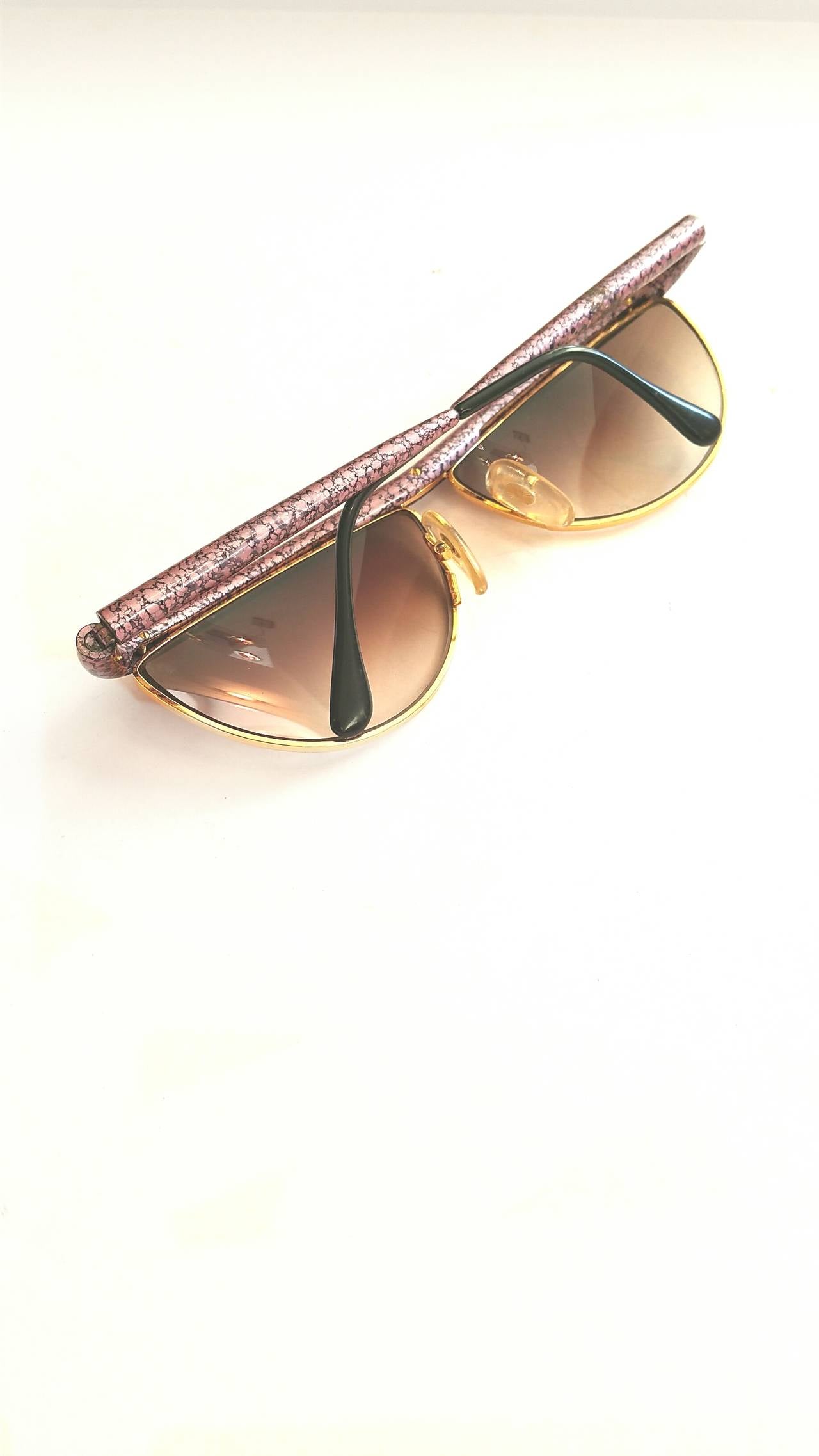Brown 1980s Gianfranco Ferré Sunglasses