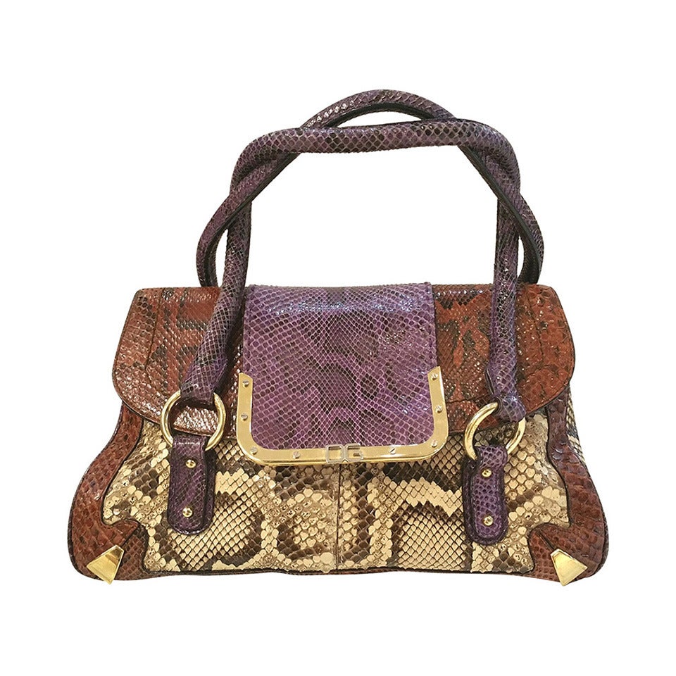 2000 Dolce and Gabbana Python Skin Bag at 1stDibs