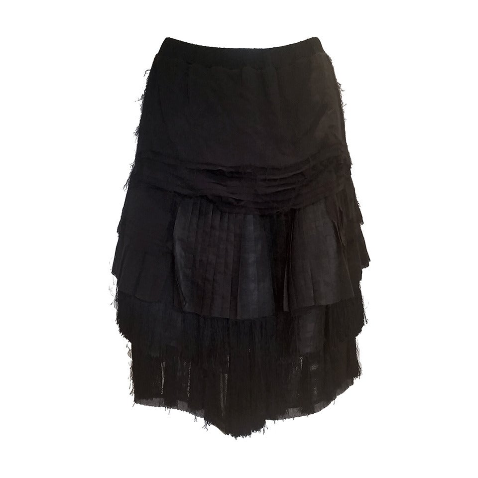 1990s Givenchy Black Skirt