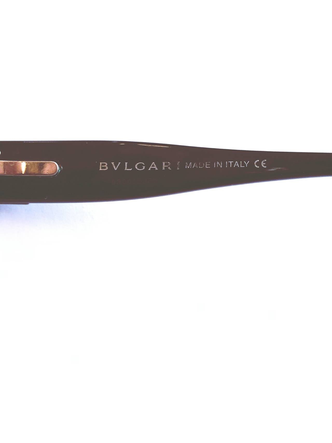 1990s Bulgari Sunglasses black/white In New Condition In Capri, IT