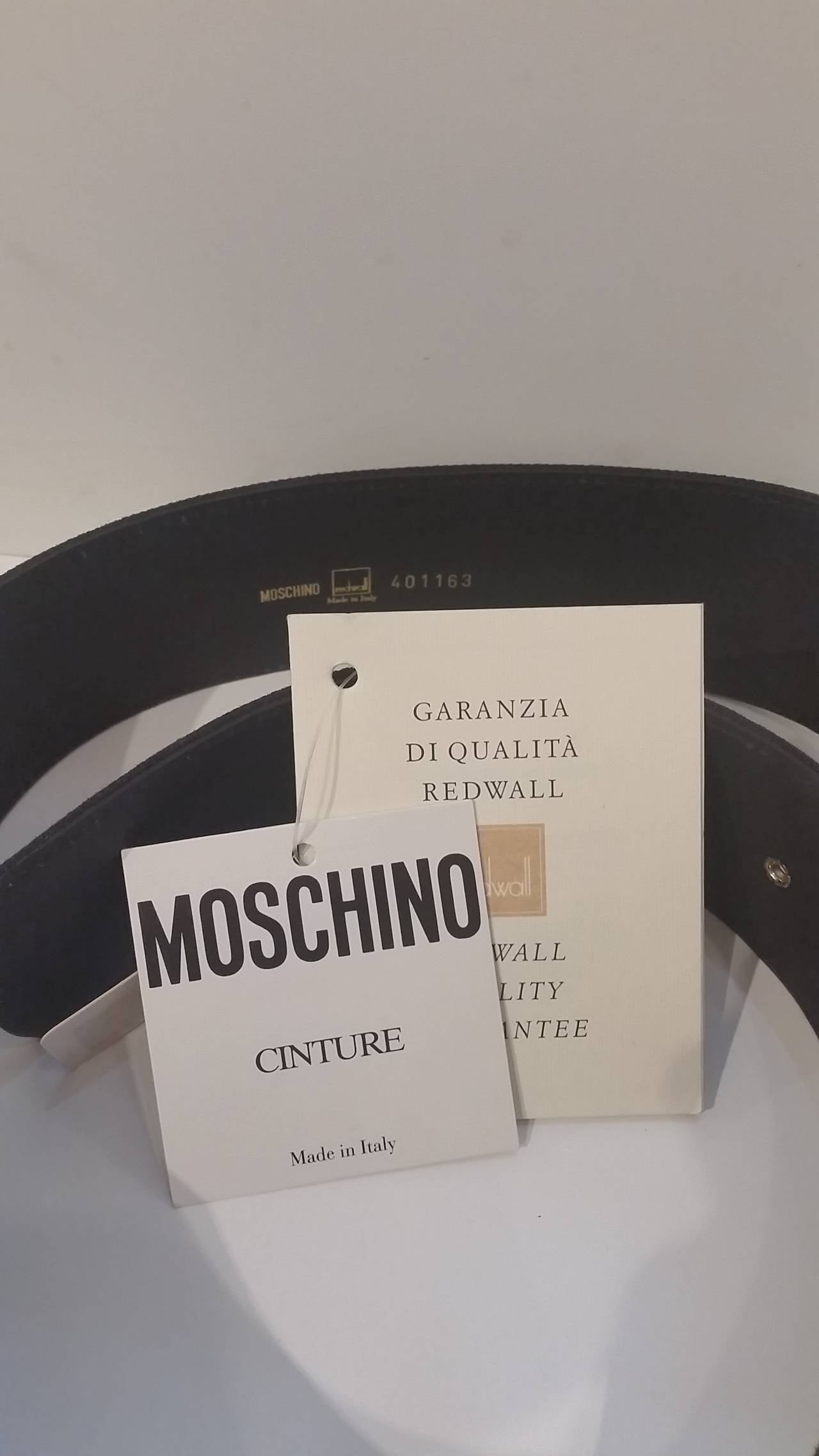 1970s Moschino black  belt In New Condition In Capri, IT