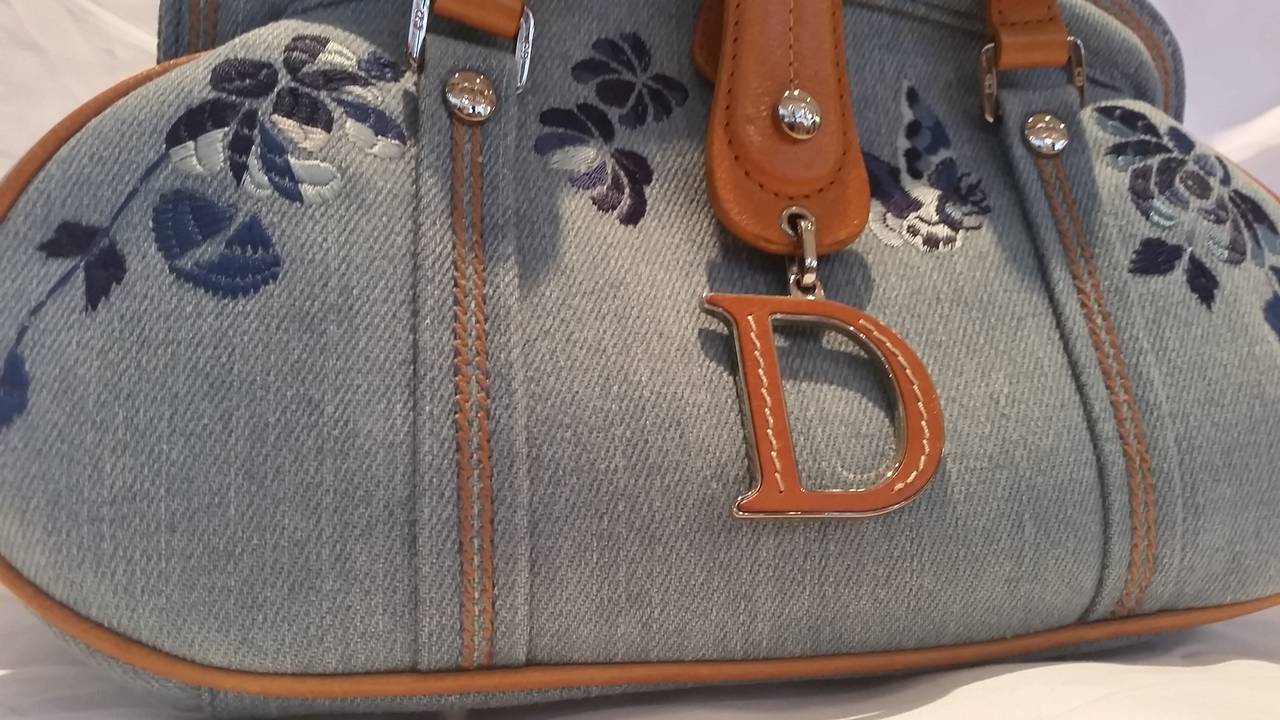 2005 Christian Dior Denim Bag In New Condition In Capri, IT