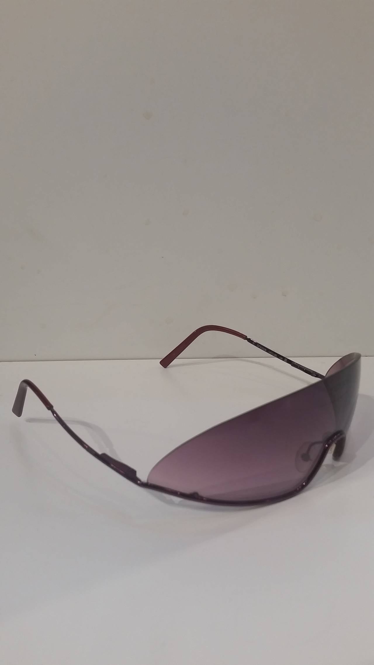 1980s Gianfranco Ferre purple sunglasses 1