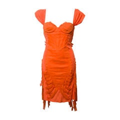 2000s Gucci Orange Dress