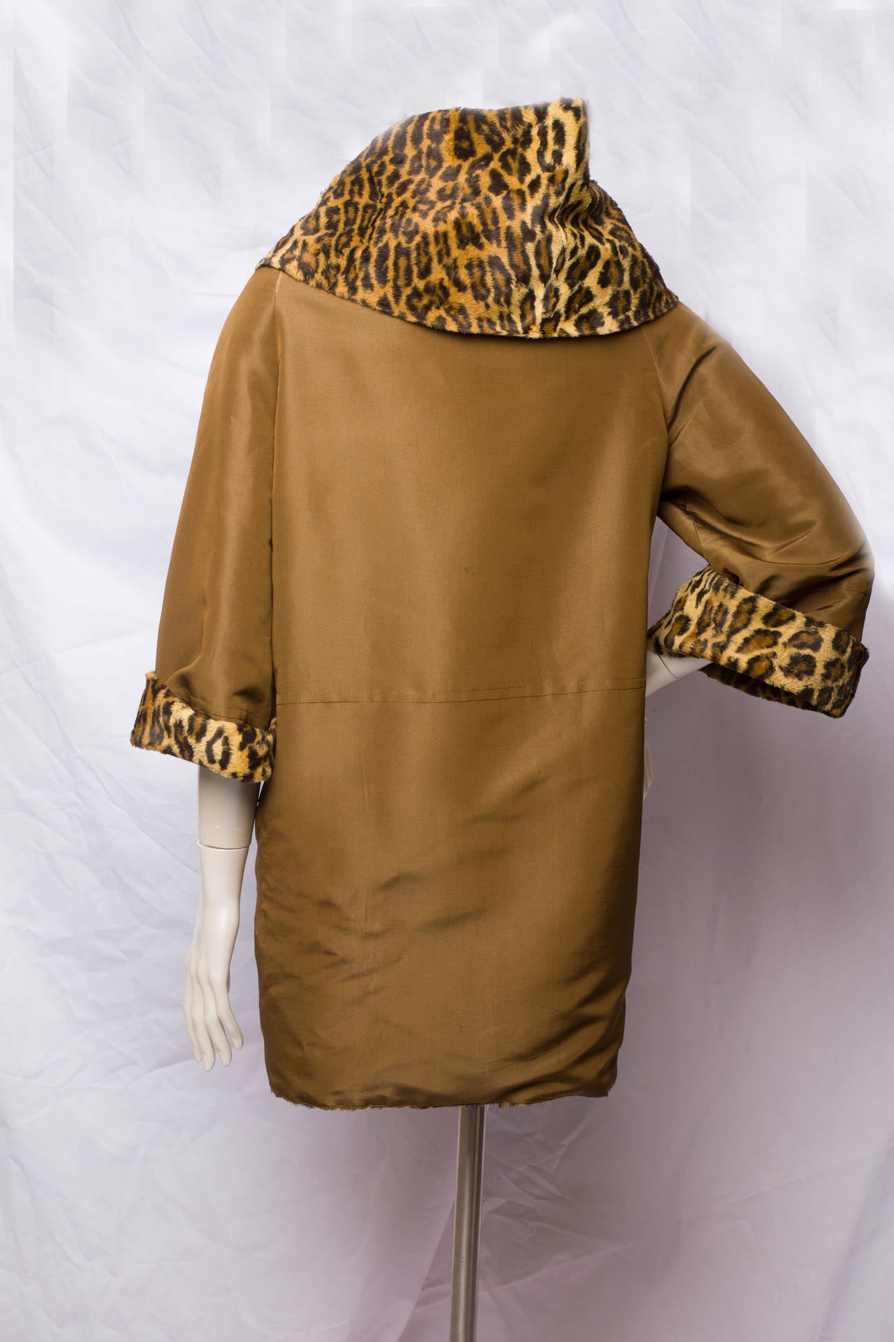 1980s Christian Lacroix Awesome Jacket.
100% silk
leopard print' cotton lining 
italian 40 size range