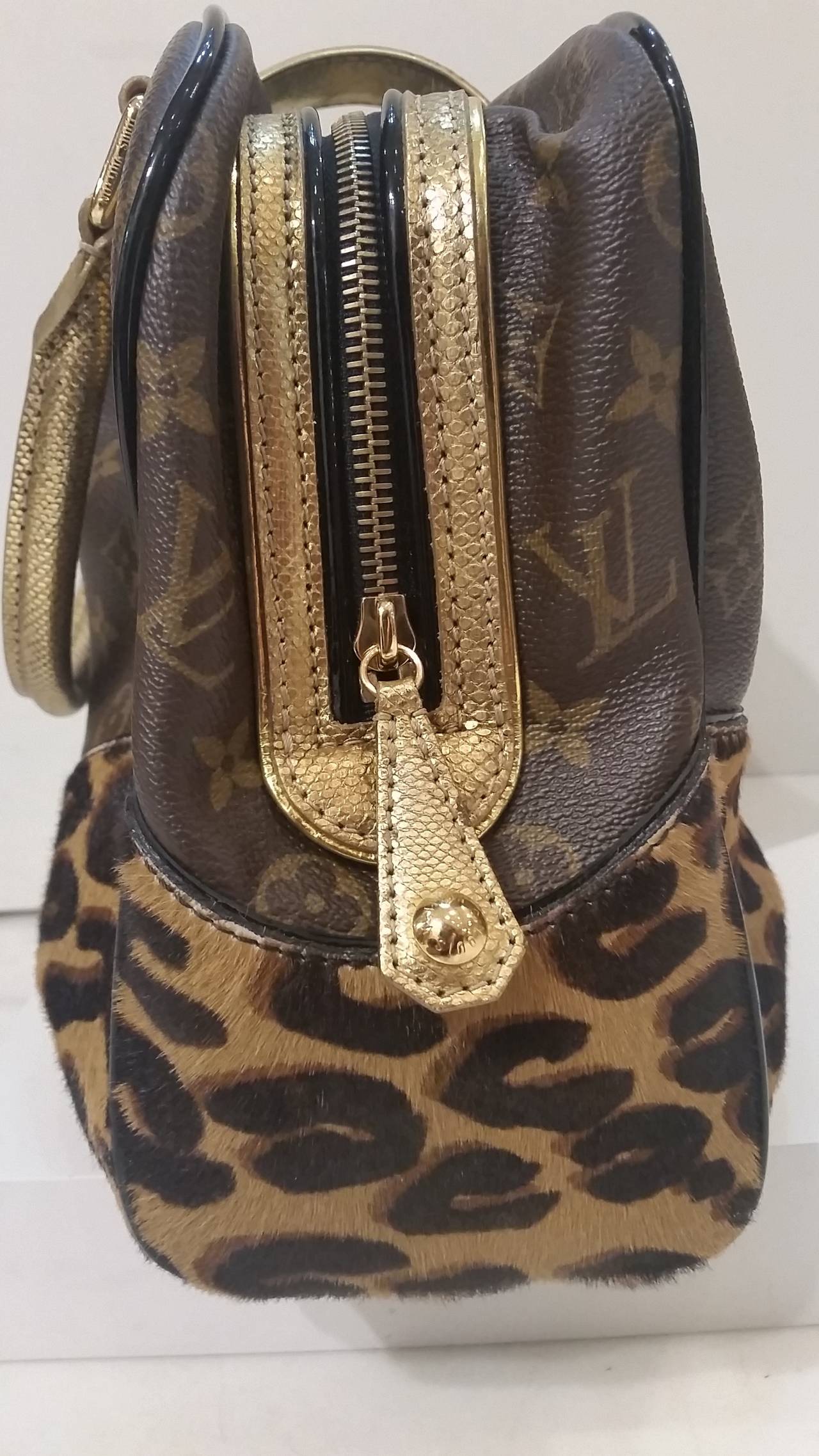 2006s Louis Vuitton Adele Leopard  Stephen Handbag In New Condition In Capri, IT