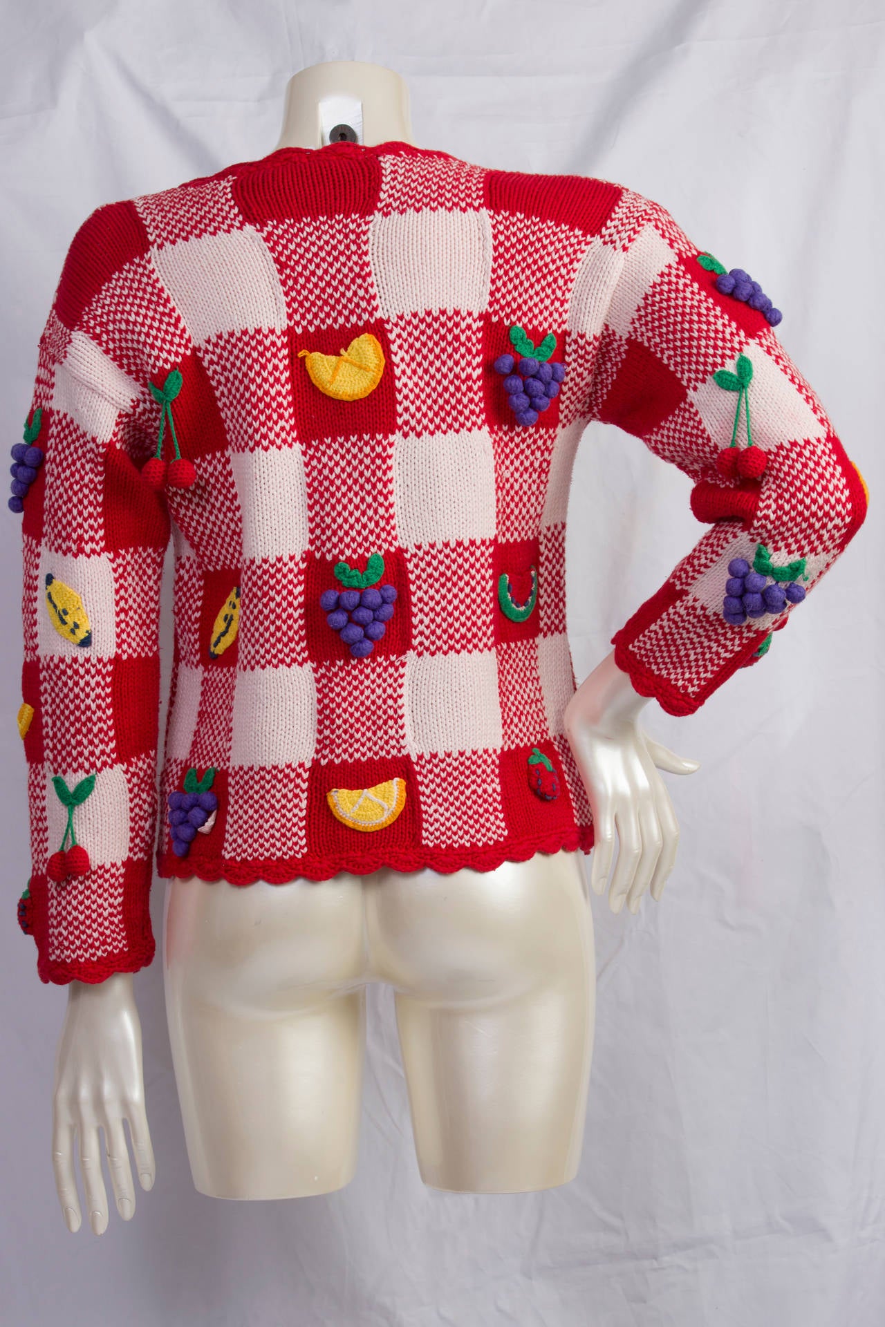 1980s Moschino Cheap and Chic Fruits Knitwear