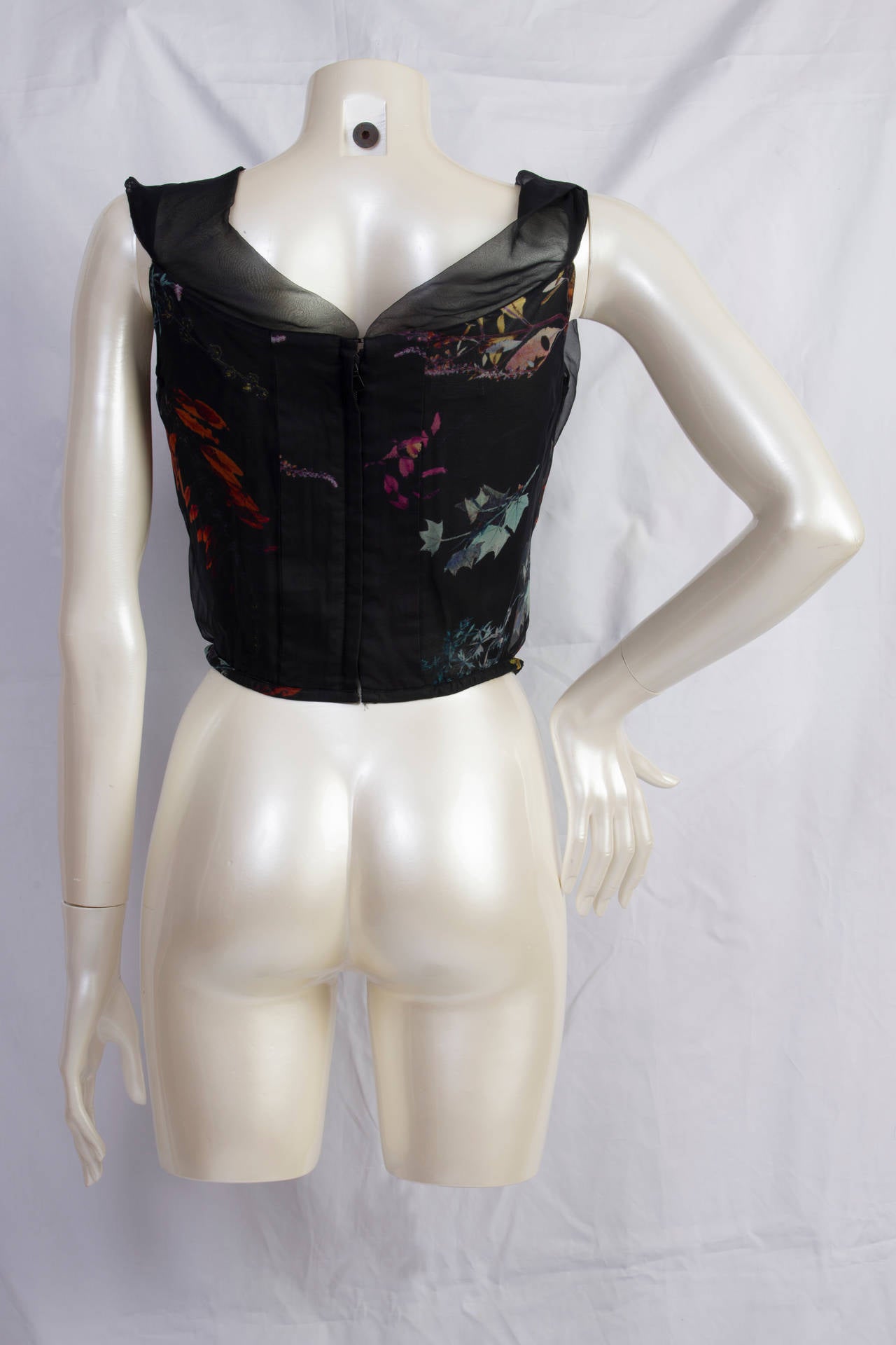2000s Vivienne Westwood Red Label flowered corset still with tags.