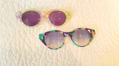 1990s Swatch sunglass with 7 different eye masks