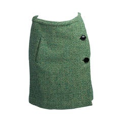 2000s Balenciaga Green skirt