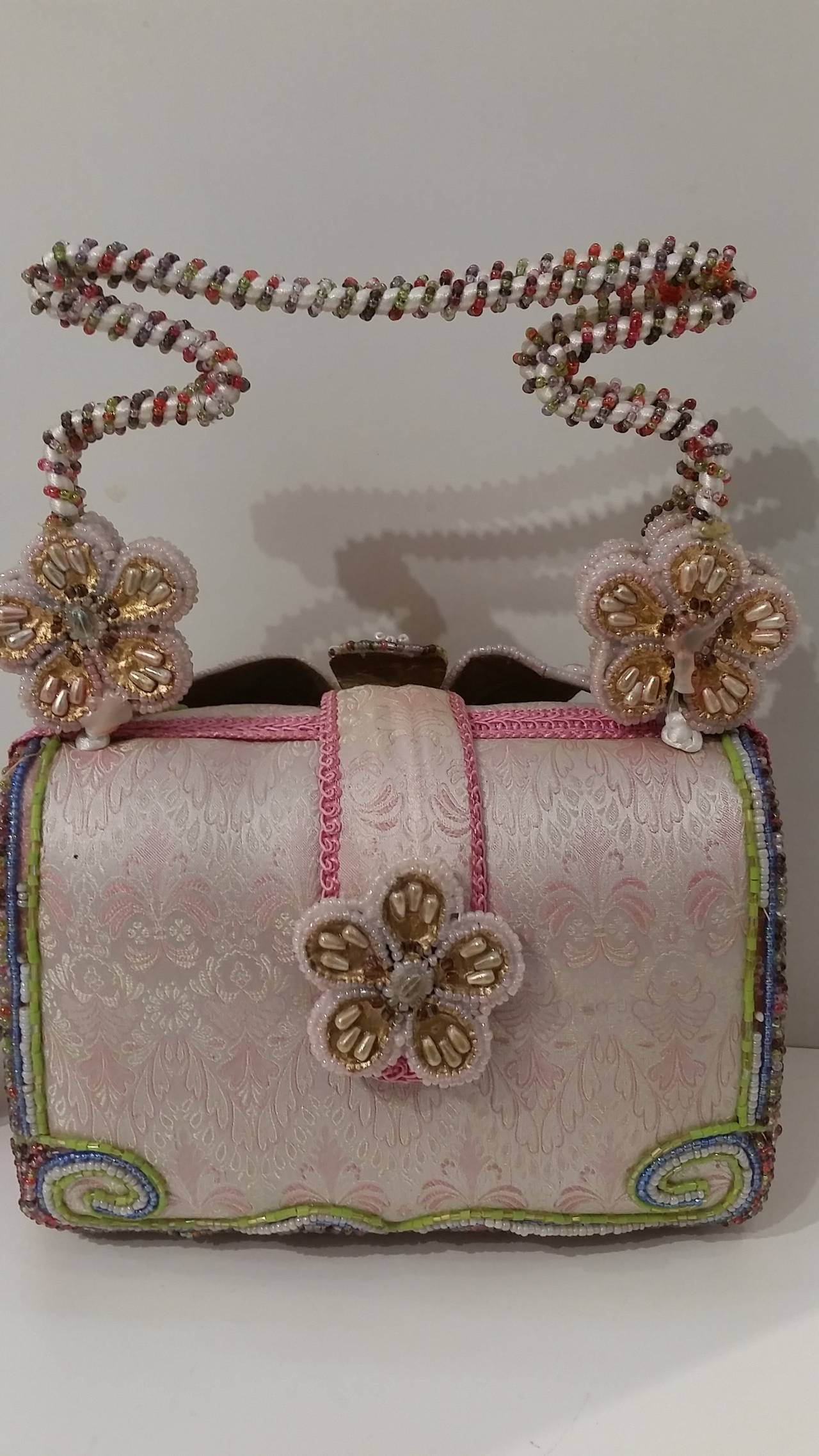 Women's 1990s Mary Frances multicoloured handbag with beads