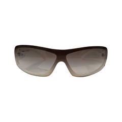 Retro 1980s Chanel black & white sunglasses