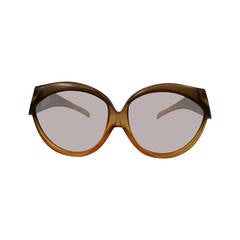 1980s Christian Dior brown sunglasses