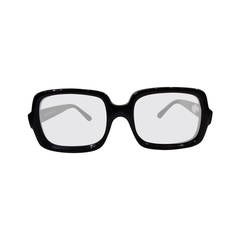 1980s Givenchy black eyeglasses frame