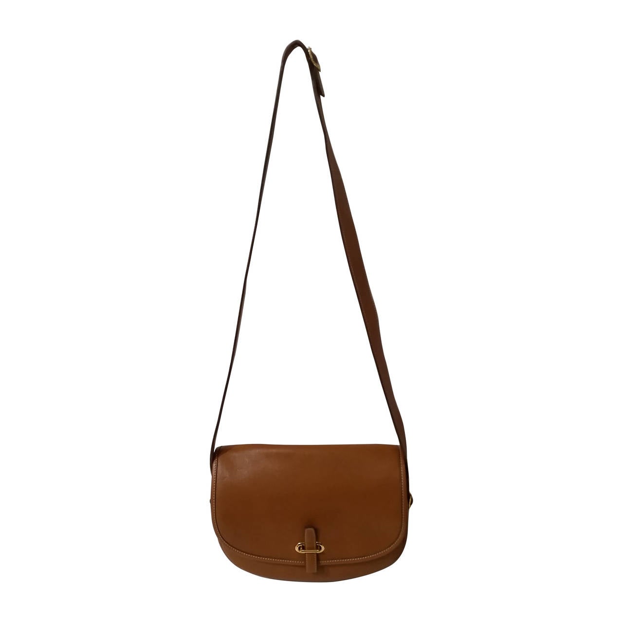 1990s Hermes Balle De Golf Brown leather bag