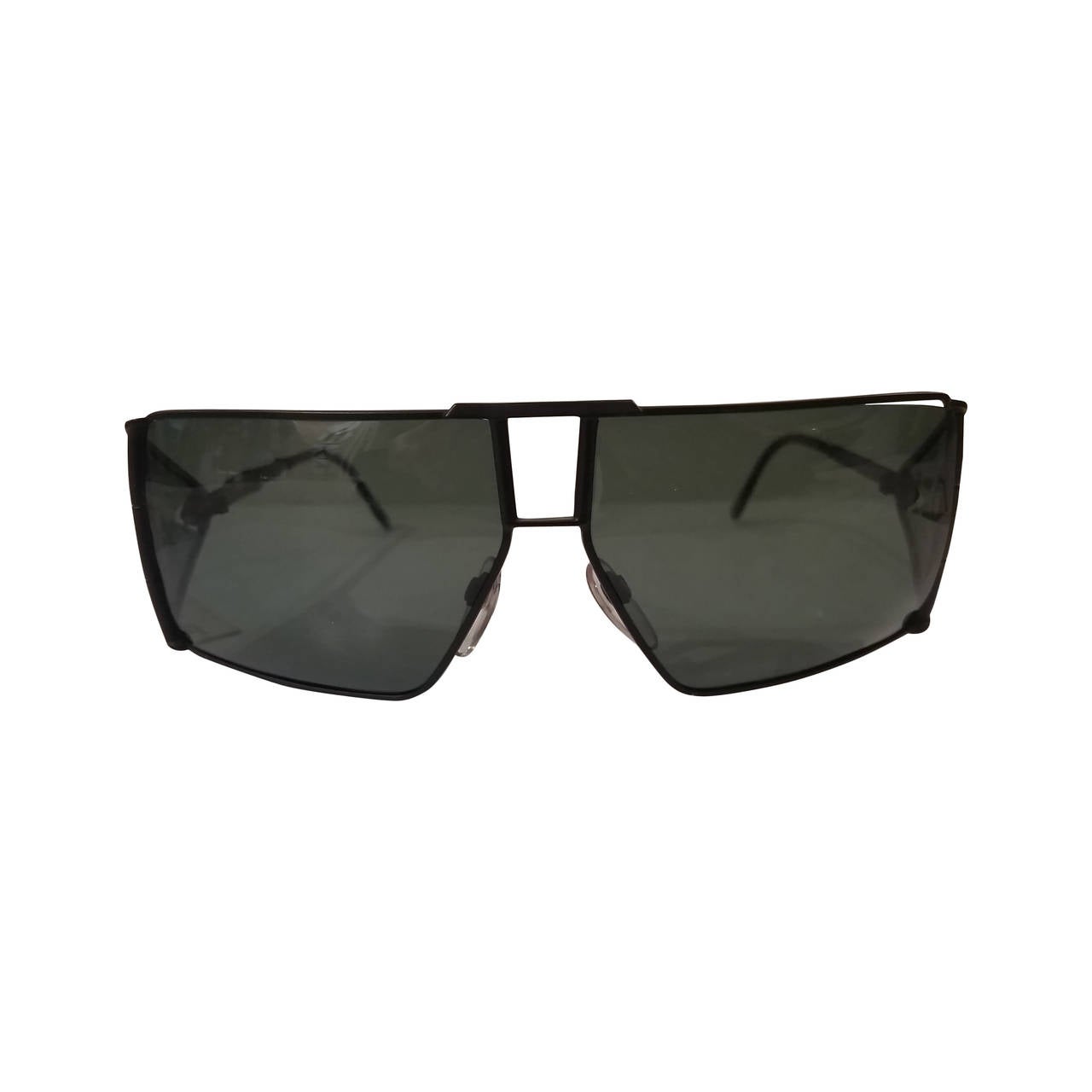1980s Gianni Versace black sunglasses